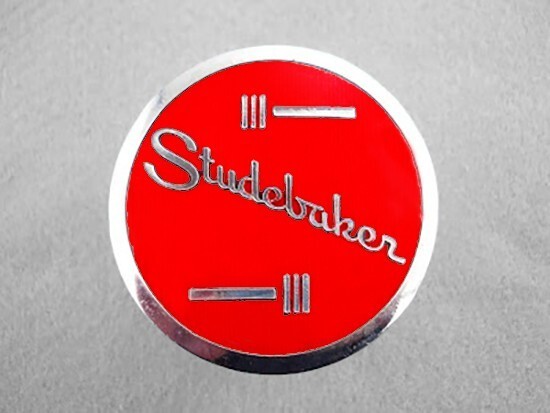 Vintage Studebaker Brass Chrome Badge Emblem