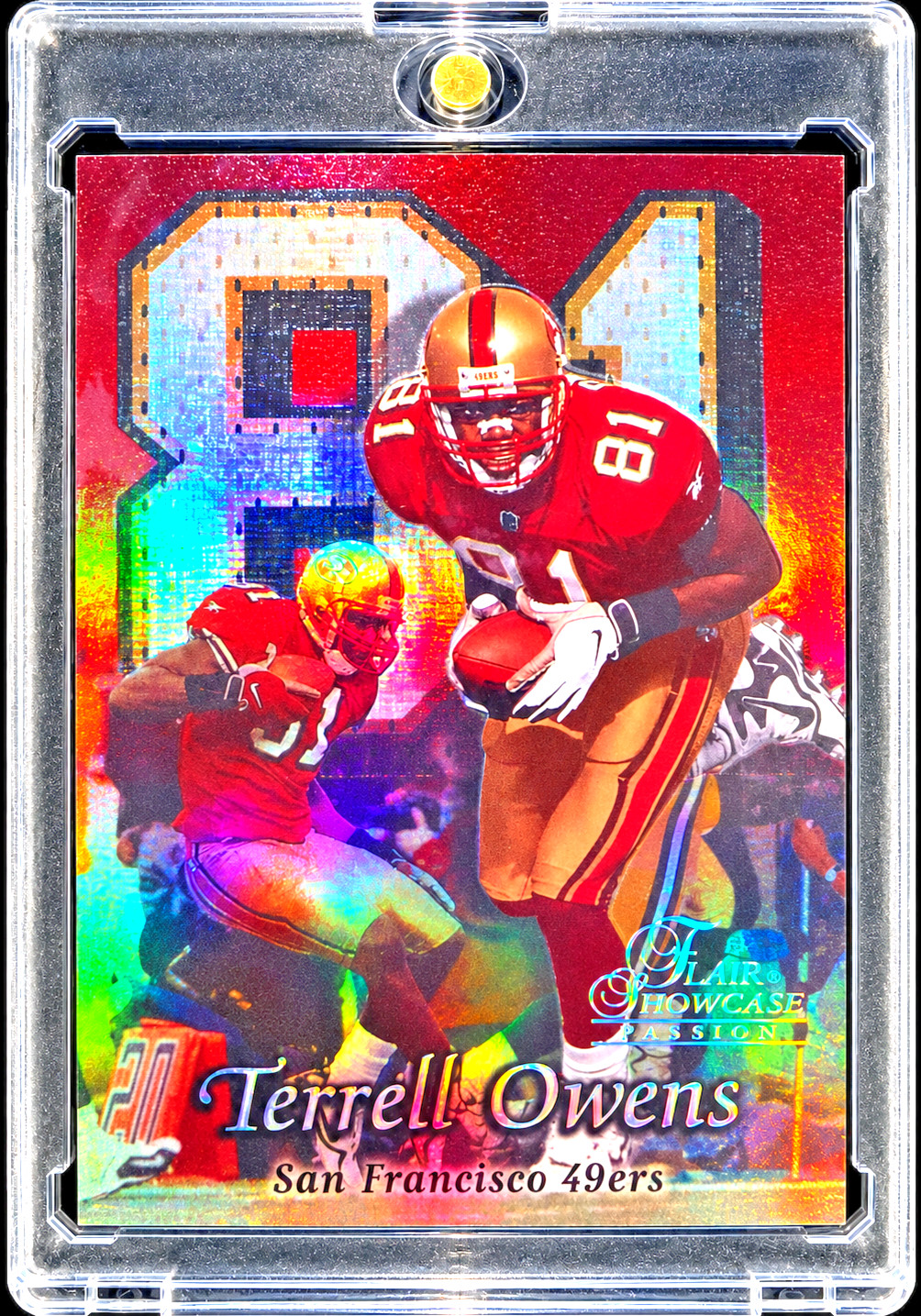 TERREL OWENS SAN FRANCISCO 49ERS RAINBOW REFRACTOR NEAR MINT