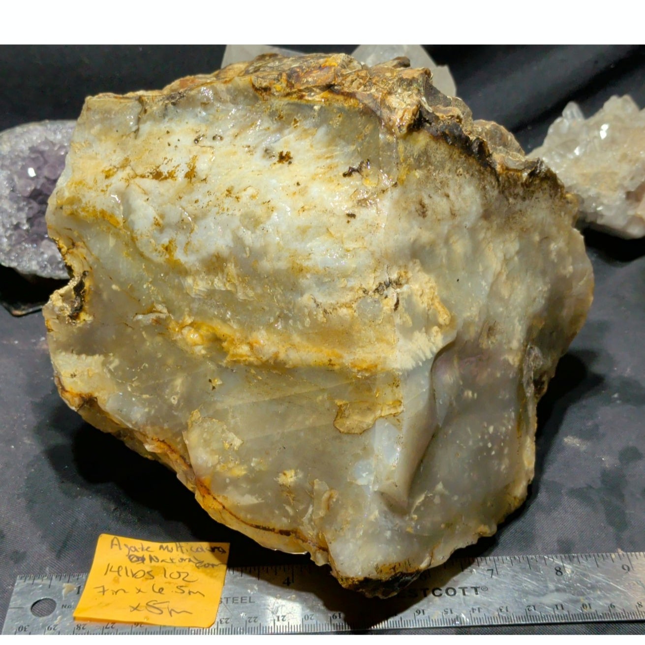 Agate Translucent XL Specimen  (14lbs 7oz)