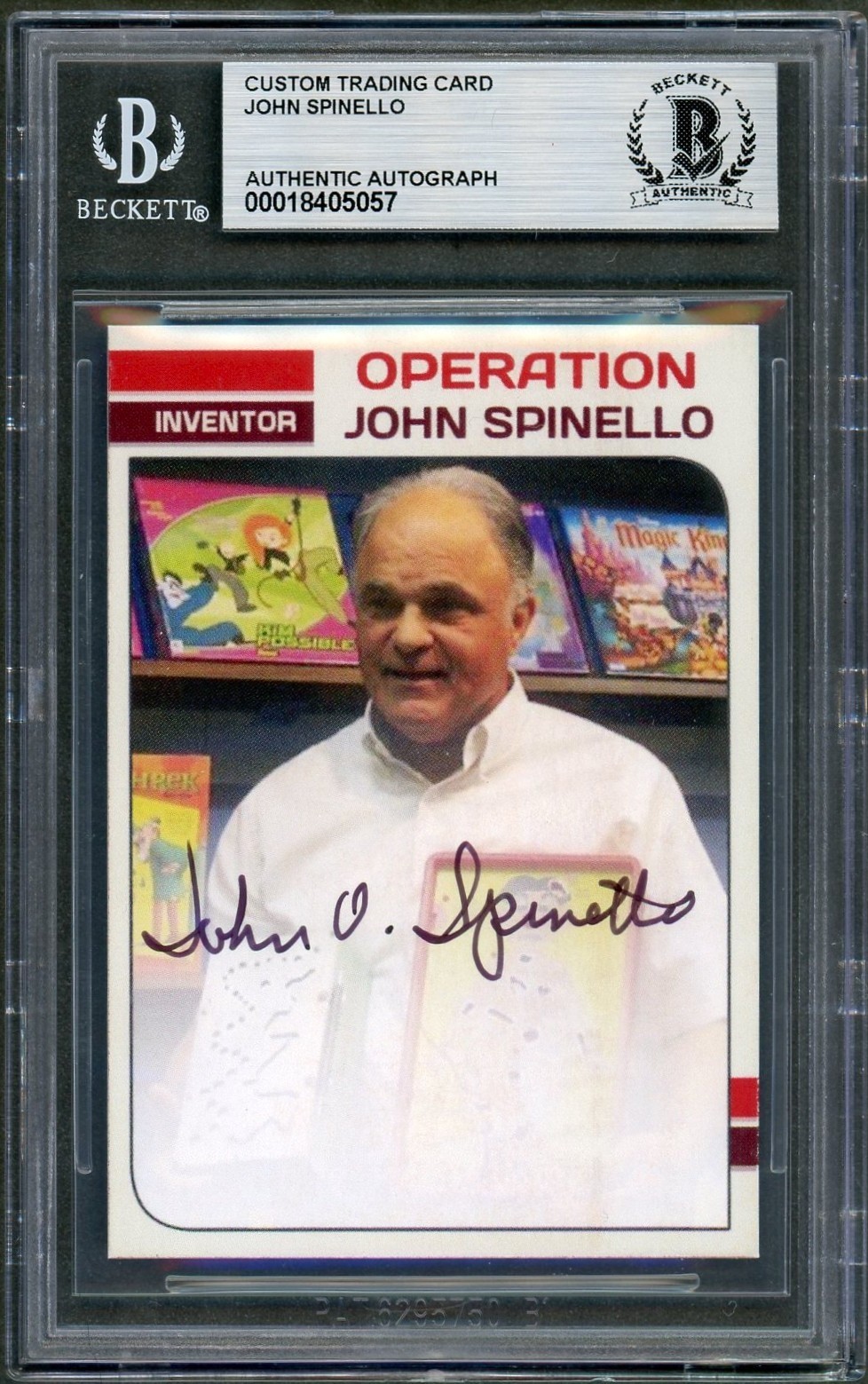 John Spinello SIGNED Creator Operation Game Card Auto Beckett BAS Rare John Spinello SIGNED Creator Operation Game Card Auto Beckett BAS Rare