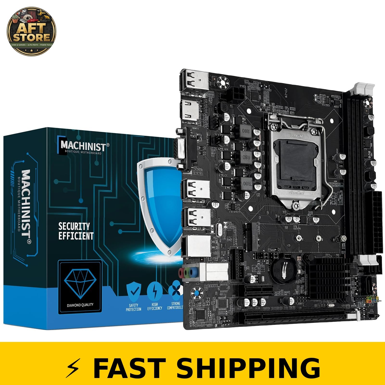 MACHINIST H61 LGA 1155 Motherboard for Intel 2nd/3rd Gen CPUs MACHINIST H61 LGA 1155 Motherboard for Intel 2nd/3rd Gen CPUs