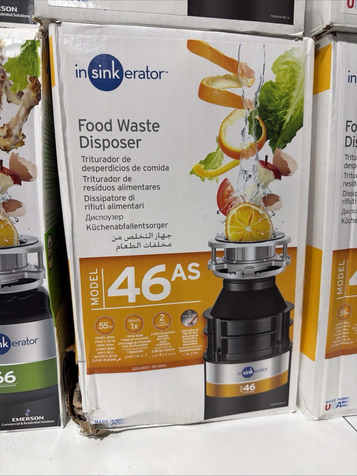 NEW  / InSinkErator 46AS Food Waste Disposer 220-240V International Model