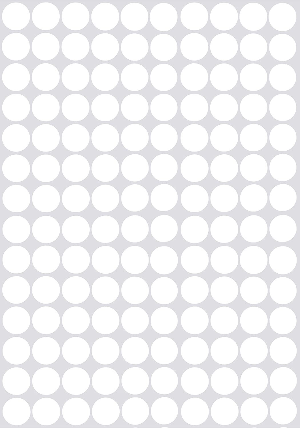 10mm Small Round Dots Color Coded Stickers 3/8  Labels 0.375 Inch Circle