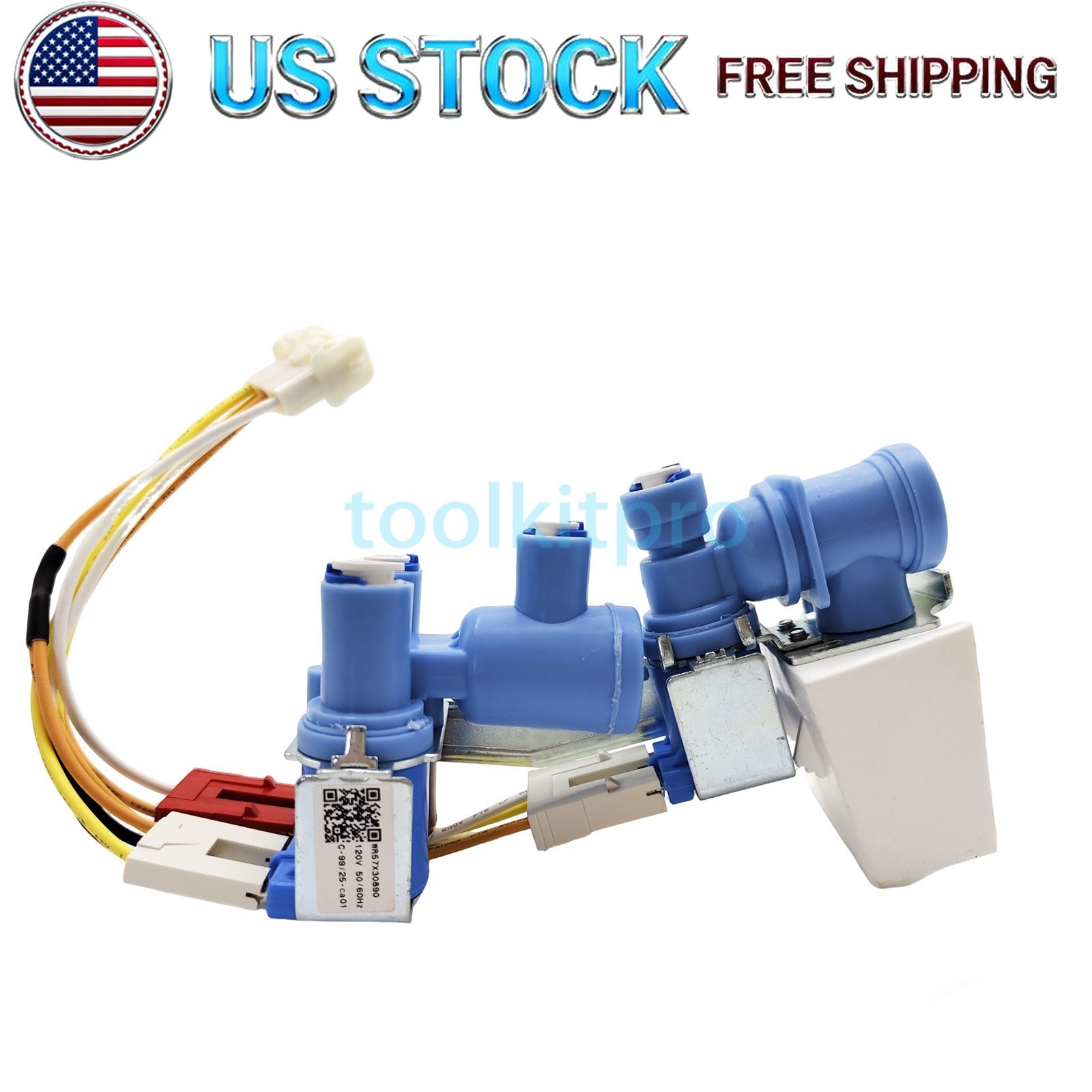Choice Part WR57X30890 for GE Refrigerator Water Valve Inlet Solenoid w/ Harness
