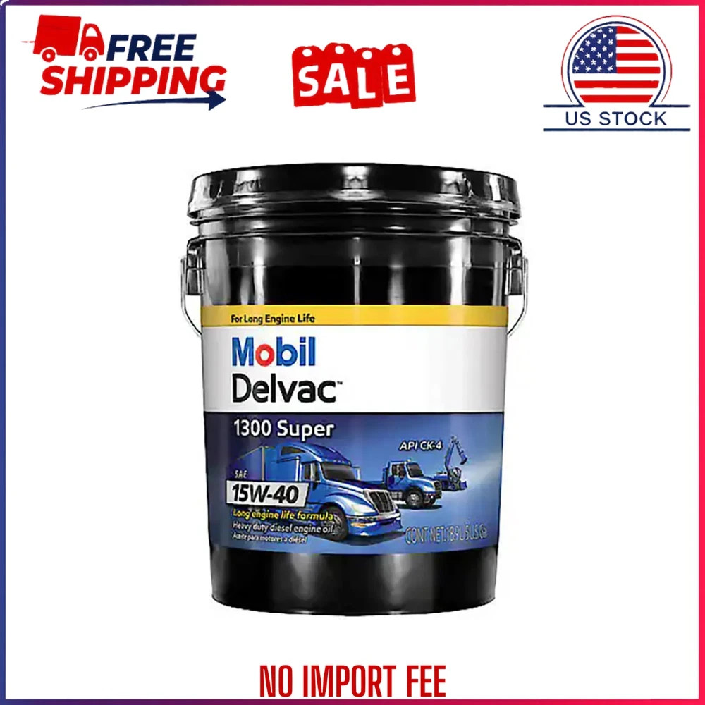HOT SALE~Mobil Delvac 1300 Super Diesel Engine Synthetic Blend 15W-40 Motor Oil