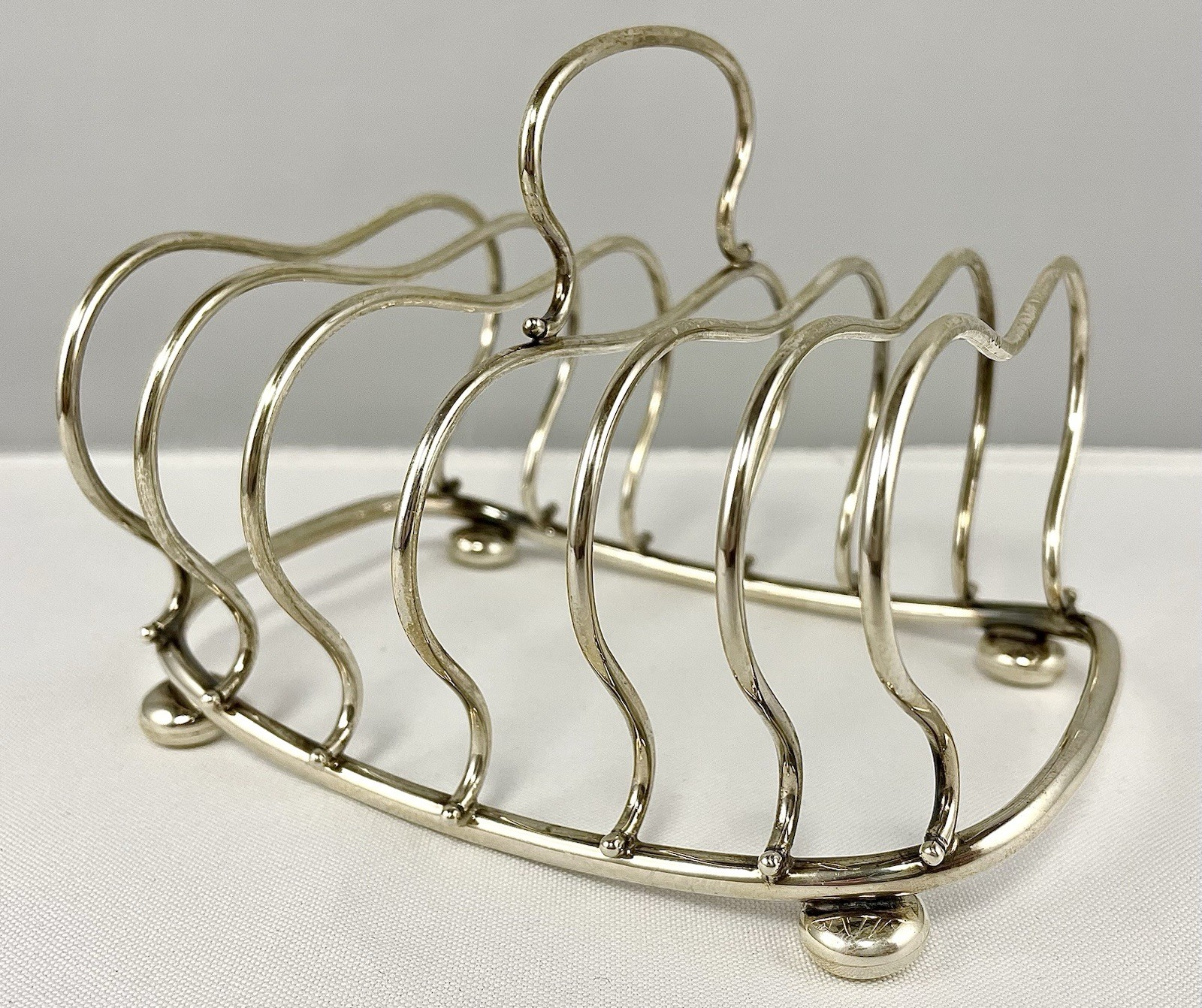 Rare American Large Sterling Toastrack Retailer Shreve Crump & Low Co 1869-1888
