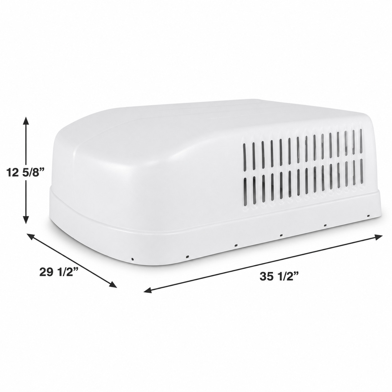 Icon 01545 Polar White Dometic Brisk Air Duo Therm RV Air Conditioner Shroud