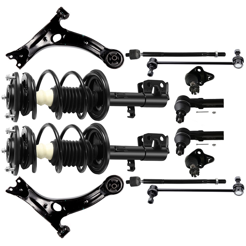 For 09-13 Toyota For Corolla Front Struts w/Coil Springs Sway Bars Assembly Kit