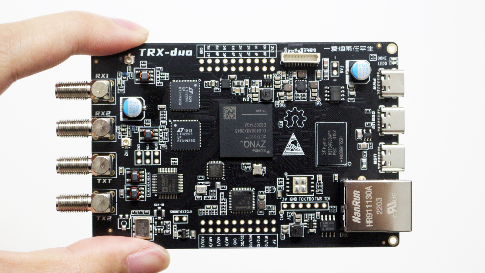 TRX-DUO SDR Receiver Dual 16bit ADC ZYNQ7010  DDC  Compatible with Red Pitaya