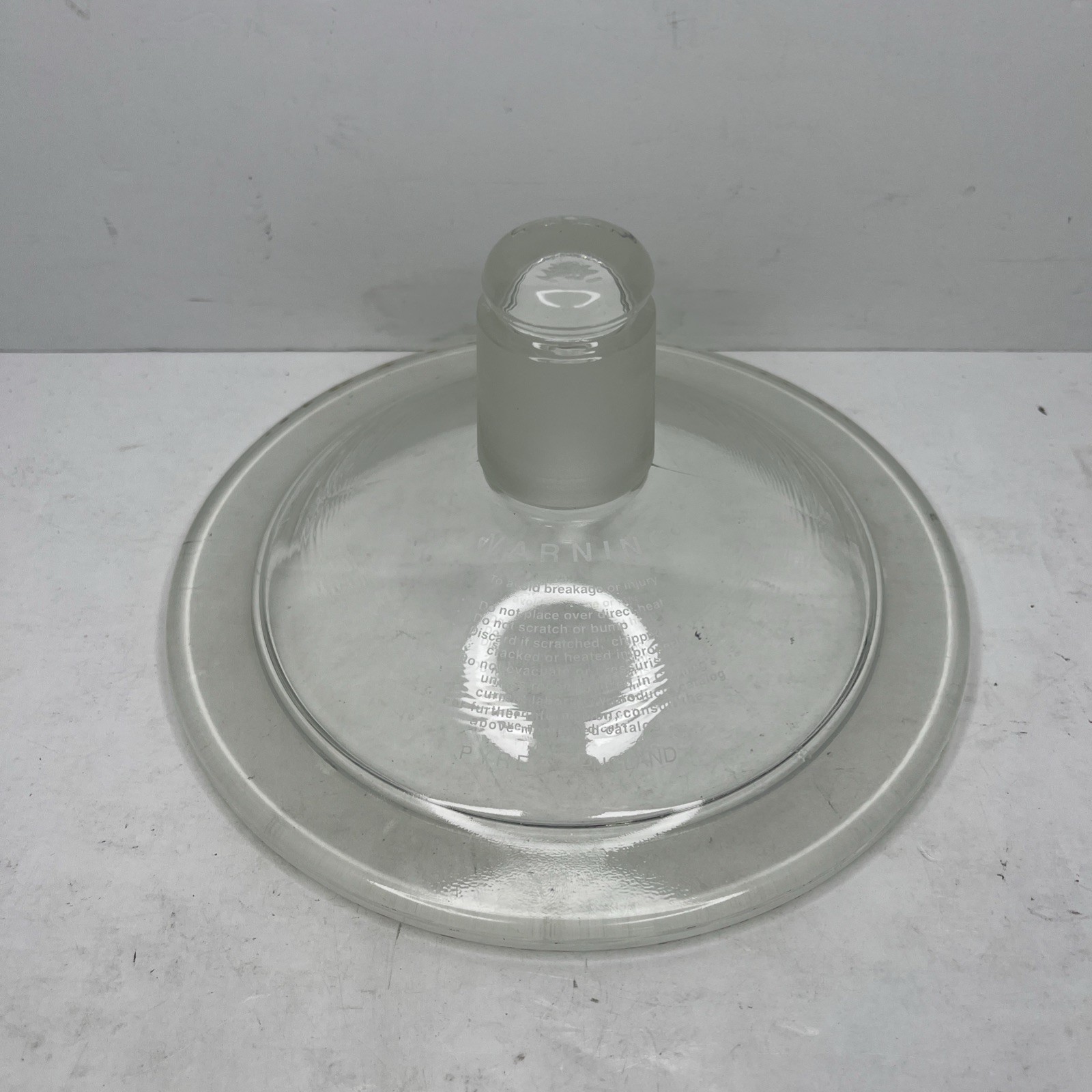PYREX Glass 2.4L Small Vacuum Desiccator 40/35 ***Replacement Lid Only PYREX Glass 2.4L Small Vacuum Desiccator 40/35 ***Replacement Lid Only