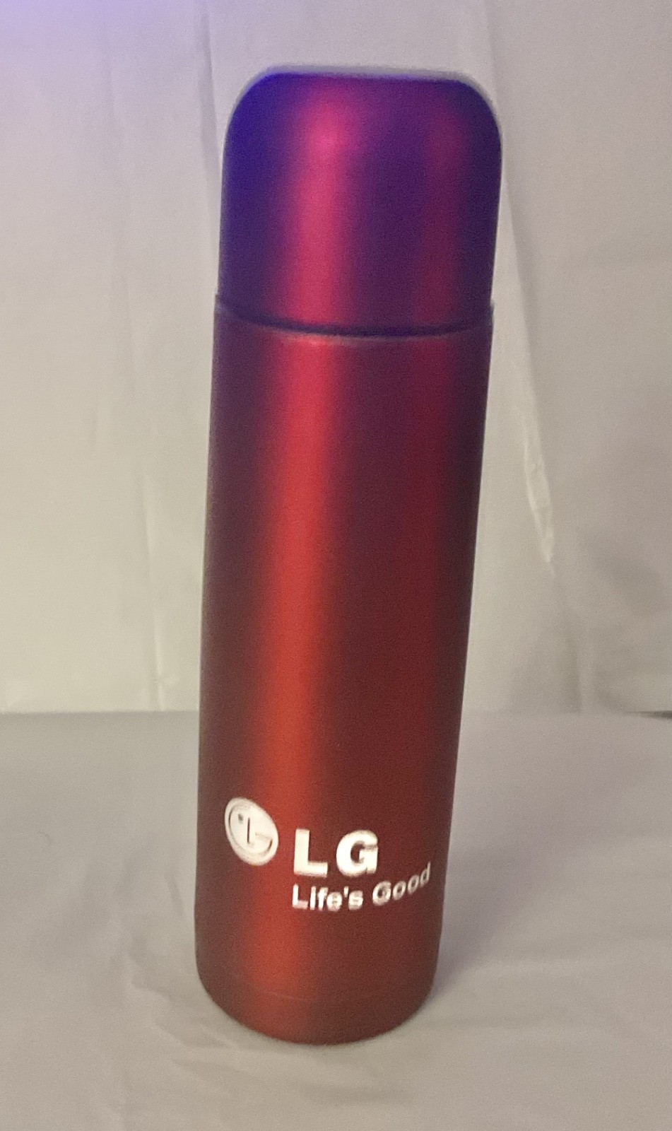 Red LG Life’s Good Thermos Stainless Steel Vacuum-Insulated 12oz. Red LG Life’s Good Thermos Stainless Steel Vacuum-Insulated 12oz.