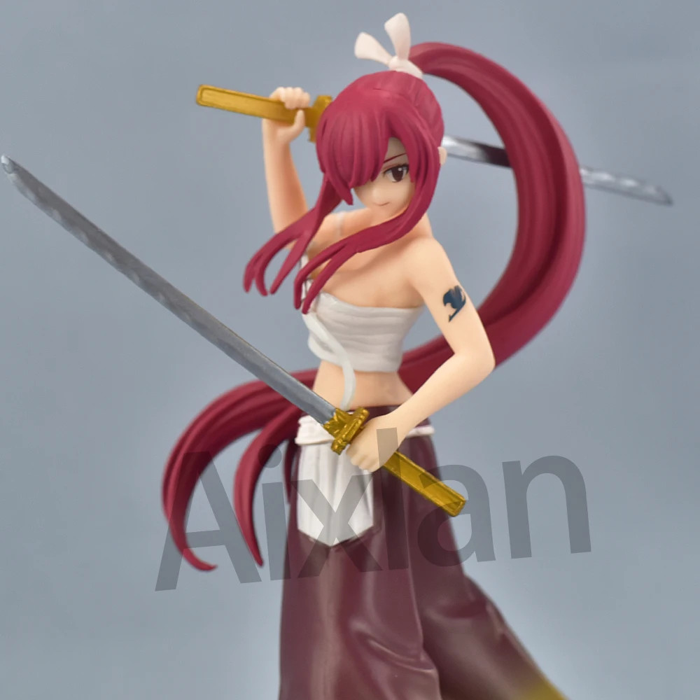 16cm Fairy Tail Lucy & Erza Sexy PVC Action Figure Collectible Gift