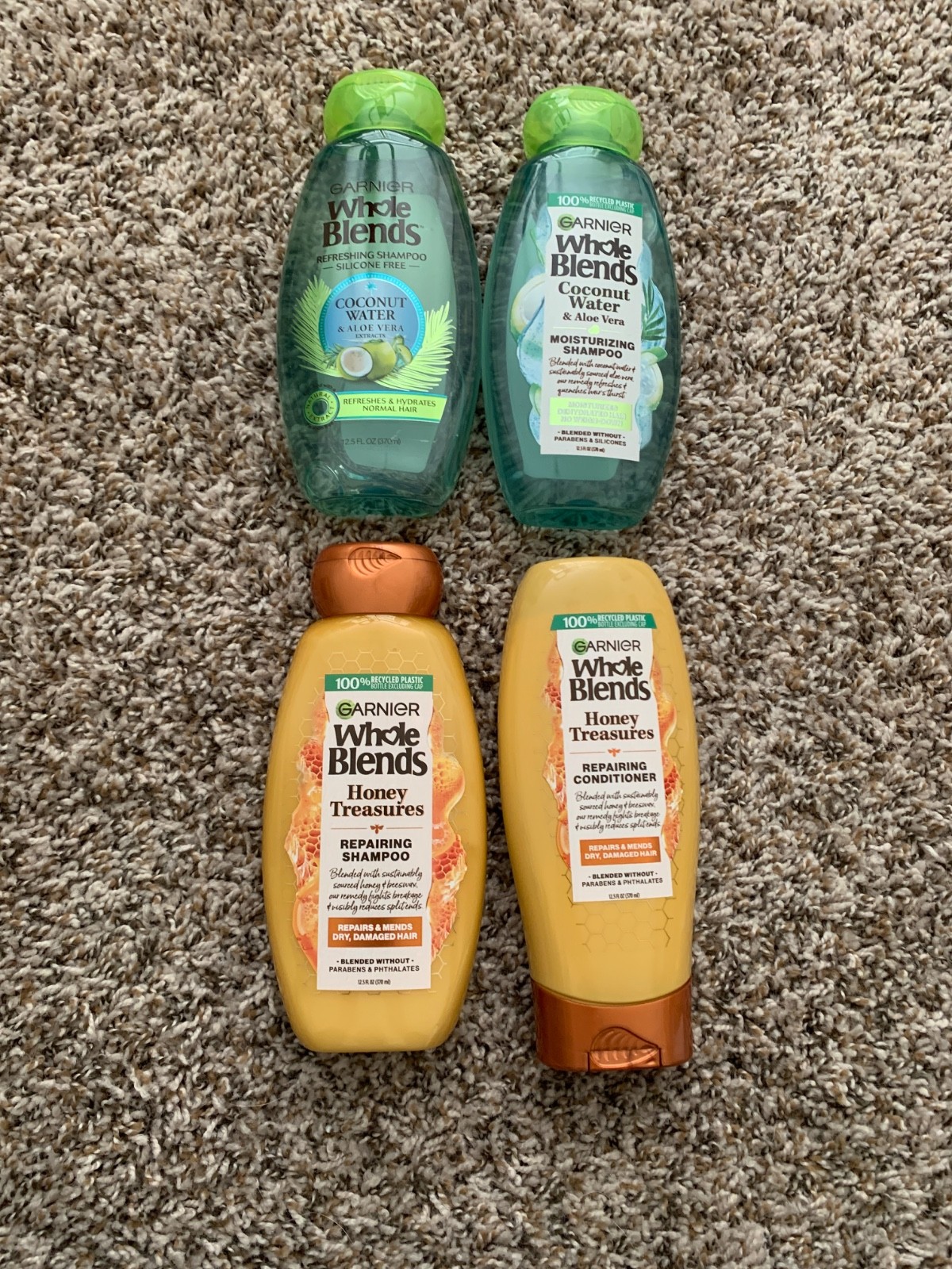 Lot of 4 Garnier Whole Blends 12.5 fl oz, BRAND NEW Lot of 4 Garnier Whole Blends 12.5 fl oz, BRAND NEW