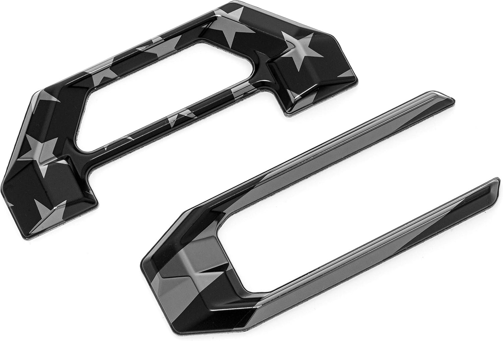 Tailgate Letter Inserts for Tacoma 2016 2023 American Flag Black Chrome Plastic