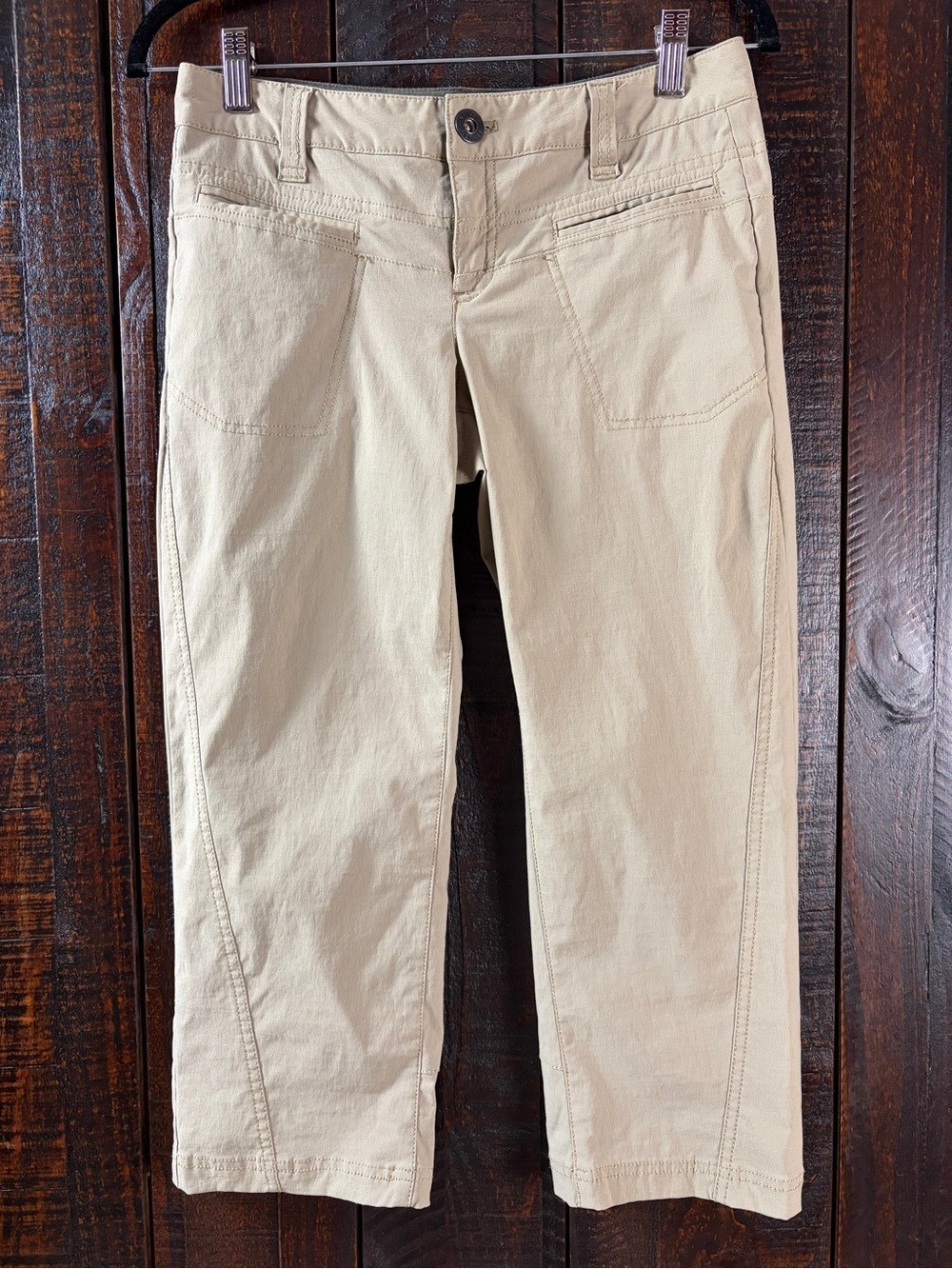 Athleta Women\'s Beige Hiking Trail Capris 0 Athleta Women\'s Beige Hiking Trail Capris 0