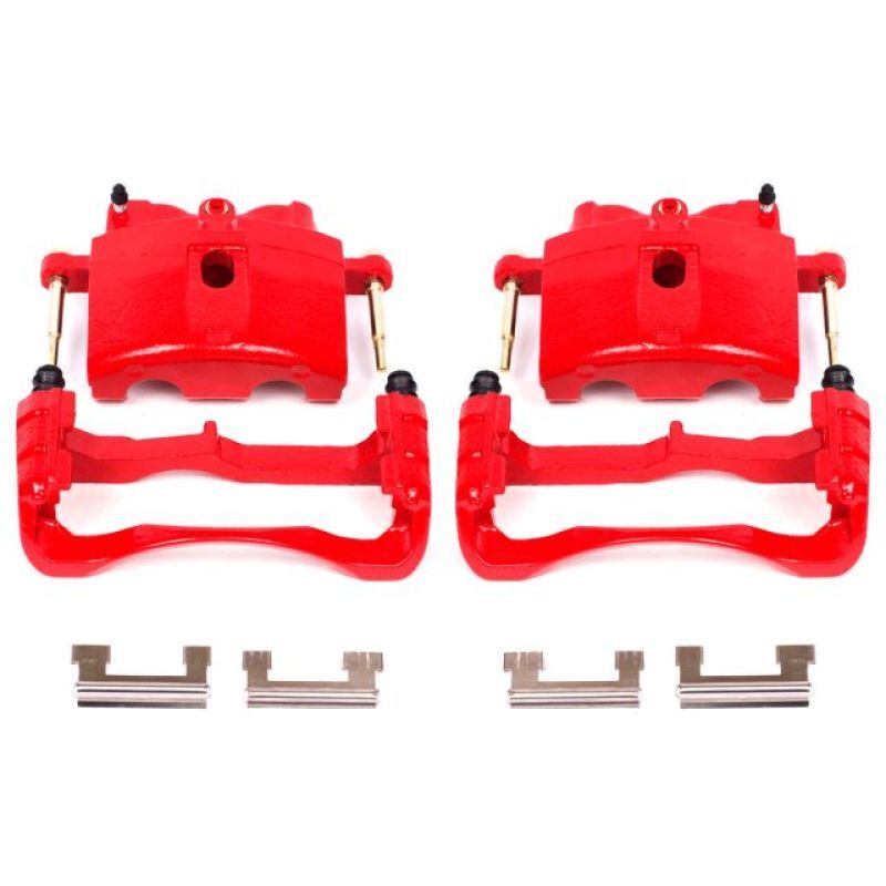 PowerStop S4730 Red Powder Coated Brake Caliper Set for 2000-2013 Chevy Suburban PowerStop S4730 Red Powder Coated Brake Caliper Set for 2000-2013 Chevy Suburban