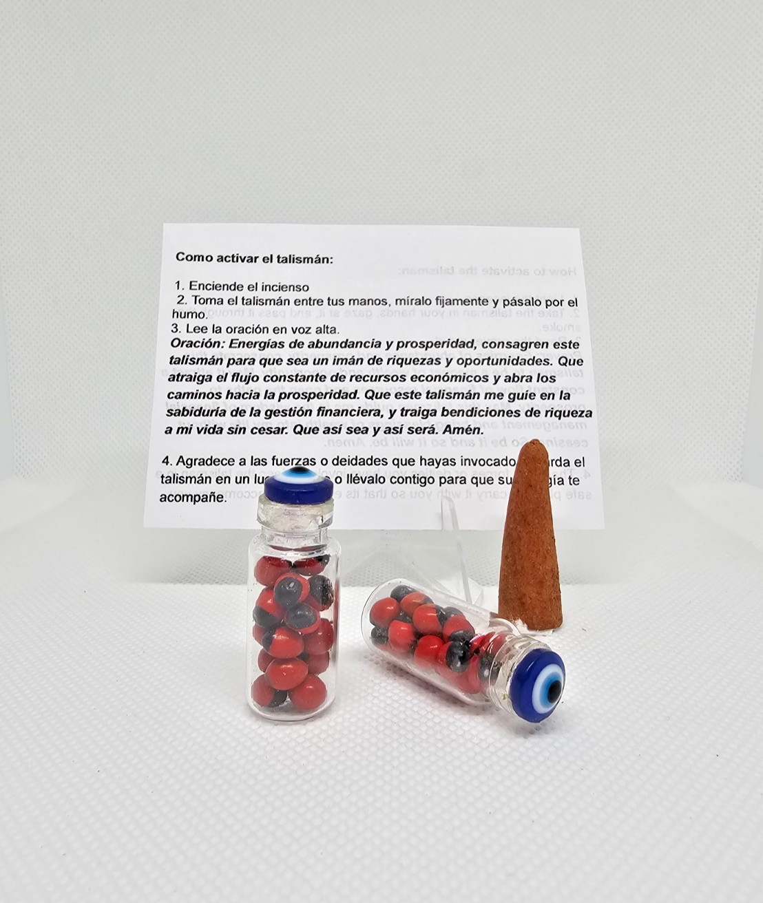 Amuleto ritualizado Peonias / Ritualized Amulet contra mal de ojo 1pc