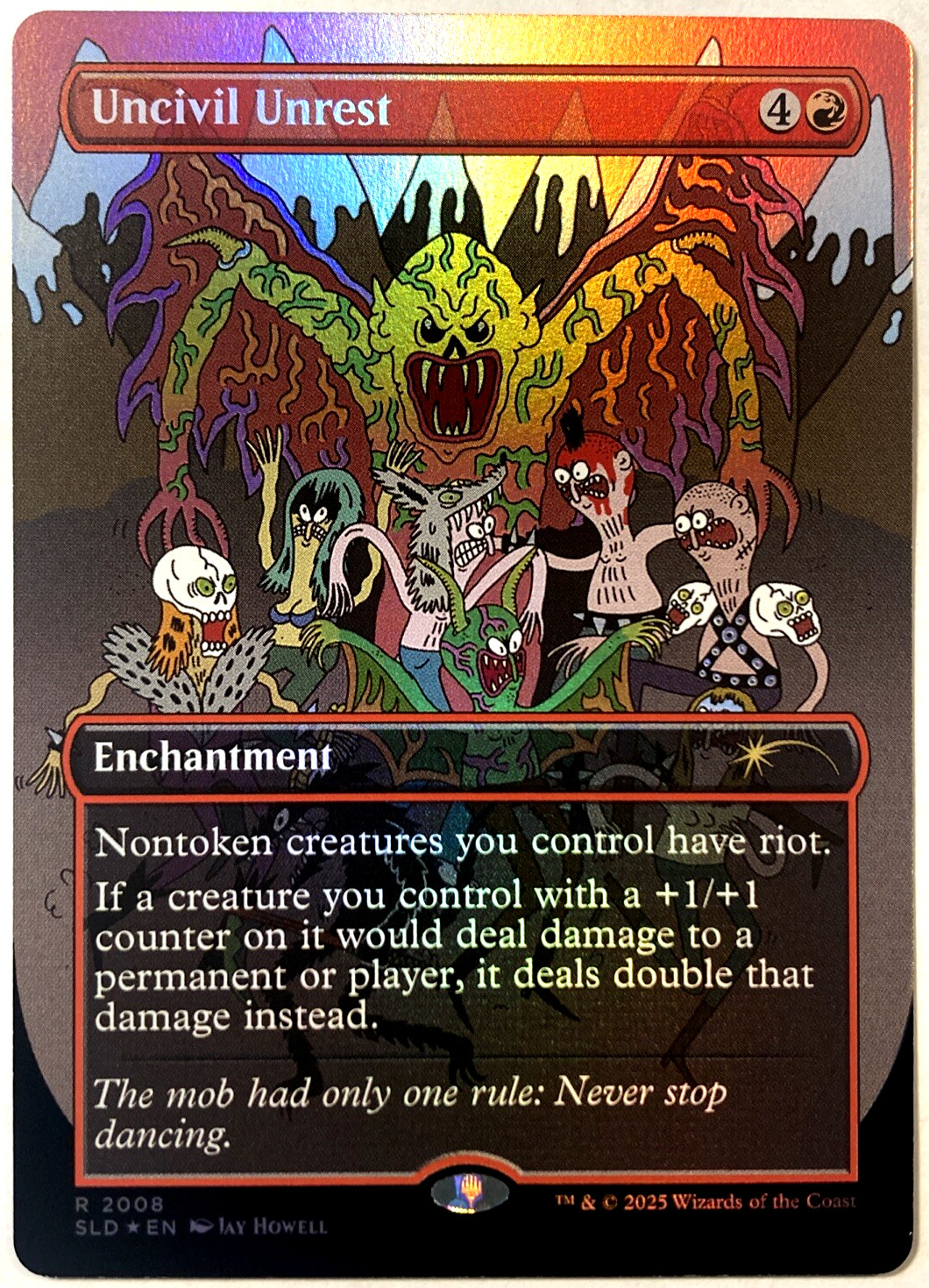MTG Uncivil Unrest (Rainbow Foi) Secret Lair Jay Howell 2008 NM