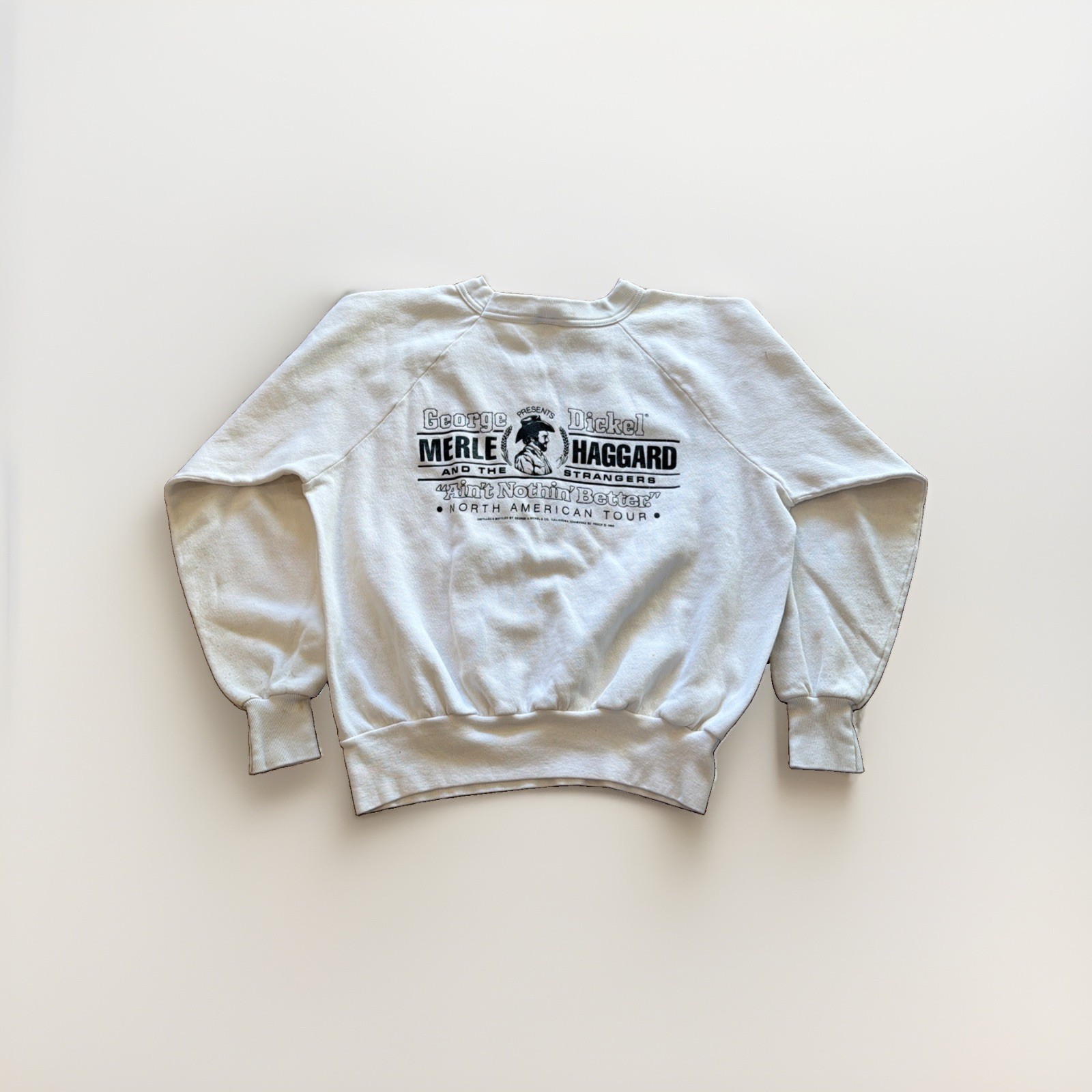 Vintage Merle Haggard Sweatshirt Womens M George Dickel Whiskey 80s Country Vintage Merle Haggard Sweatshirt Womens M George Dickel Whiskey 80s Country
