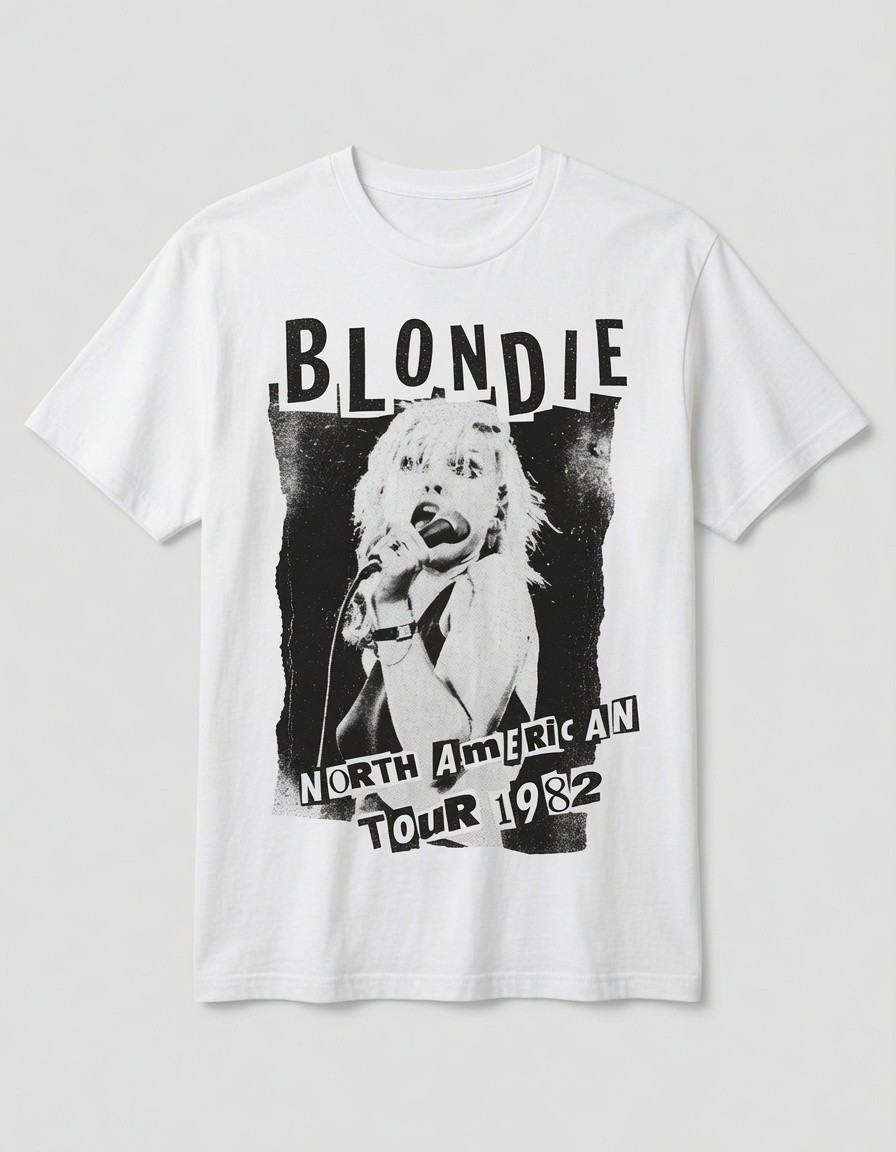 Blondie North American Tour Vintage T-Shirt Rock Band Unisex