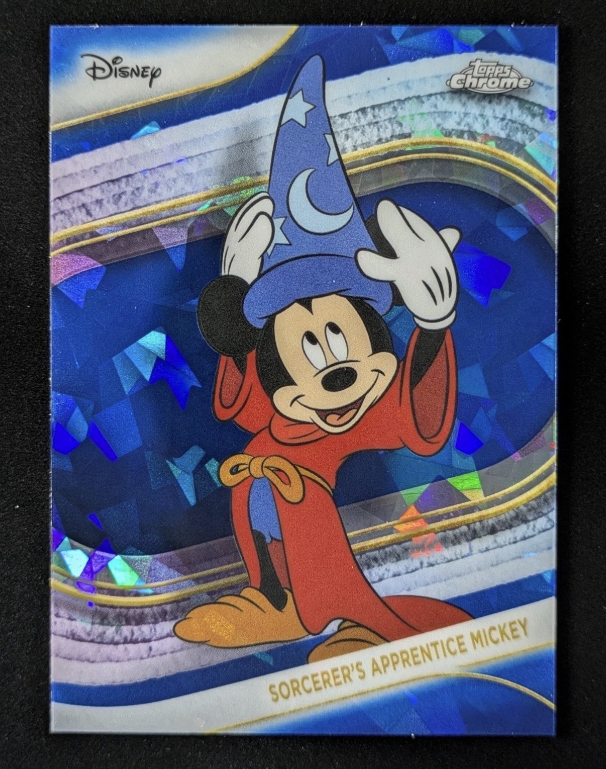 2025 Disney Topps Chrome SORCERER'S APPRENTICE MICKEY Sapphire SP Fantasia #190 2025 Disney Topps Chrome SORCERER'S APPRENTICE MICKEY Sapphire SP Fantasia #190