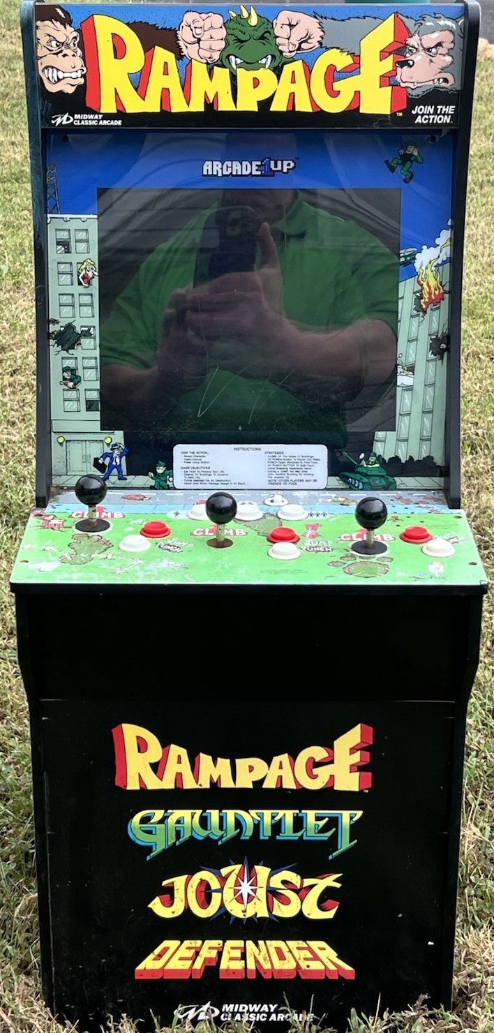 Arcade 1Up Rampage Gaunlet Joust Defender Arcade Cabinet WORKS Read Description Arcade 1Up Rampage Gaunlet Joust Defender Arcade Cabinet WORKS Read Description