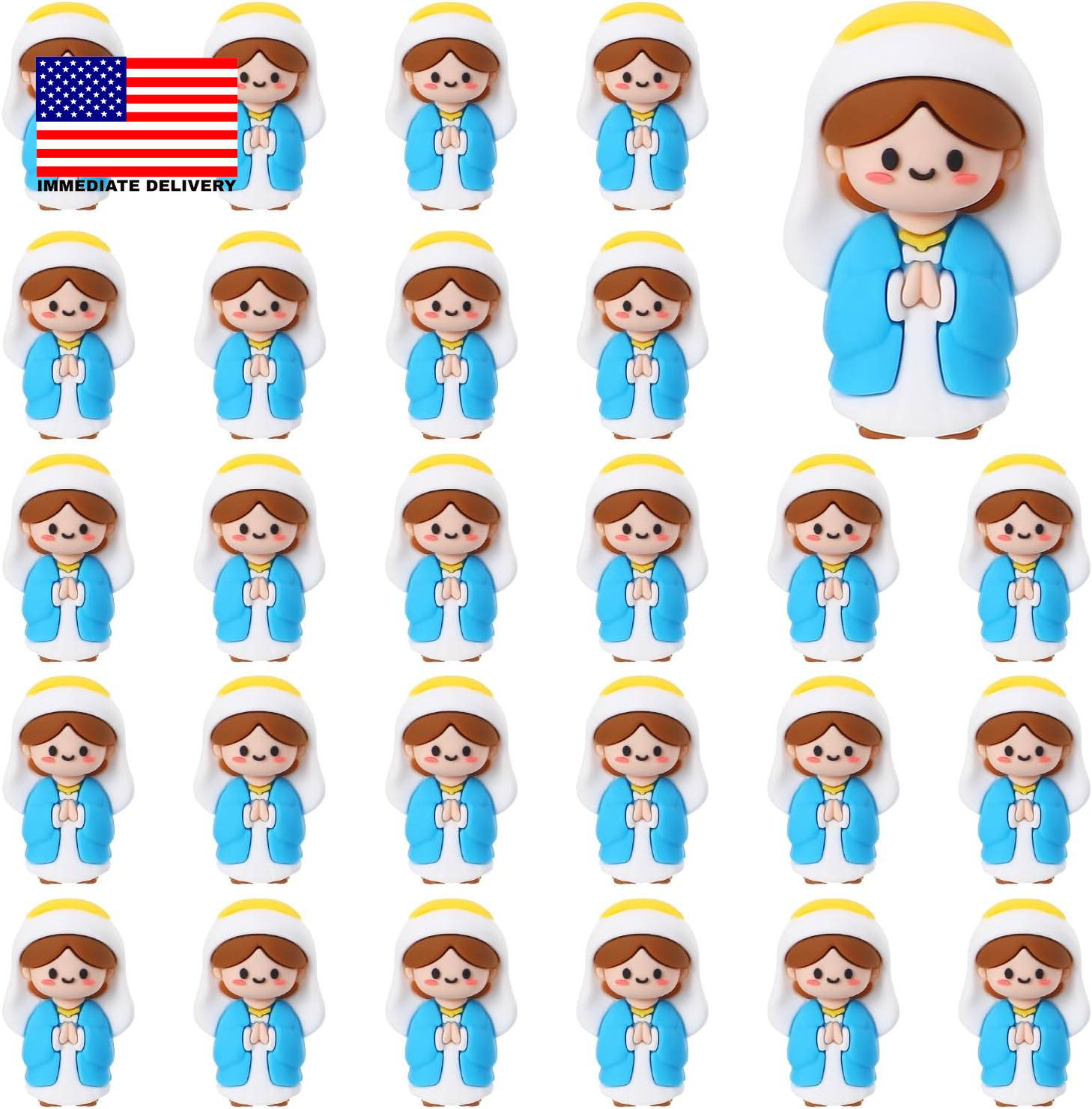 20 Pcs Little Virgin Mary Figurines Mini Virgin Mary Figures ⭐️⭐️⭐️⭐️⭐️
