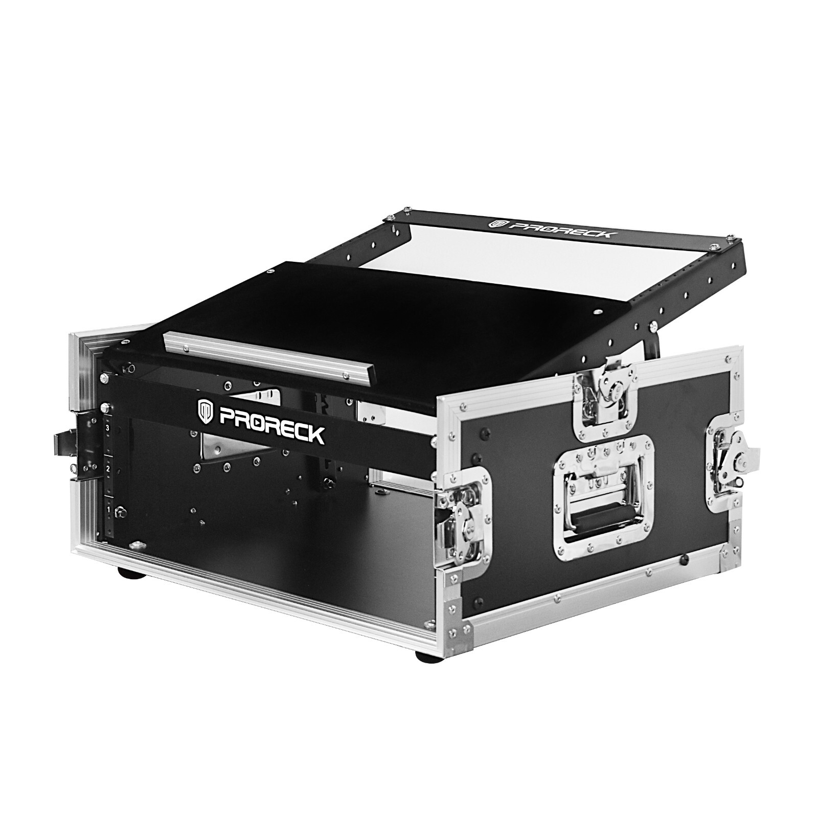 proreck Road Case Rack Case Stage 20'' With Slant Mixer Top, 4U Space, Plywood proreck Road Case Rack Case Stage 20'' With Slant Mixer Top, 4U Space, Plywood
