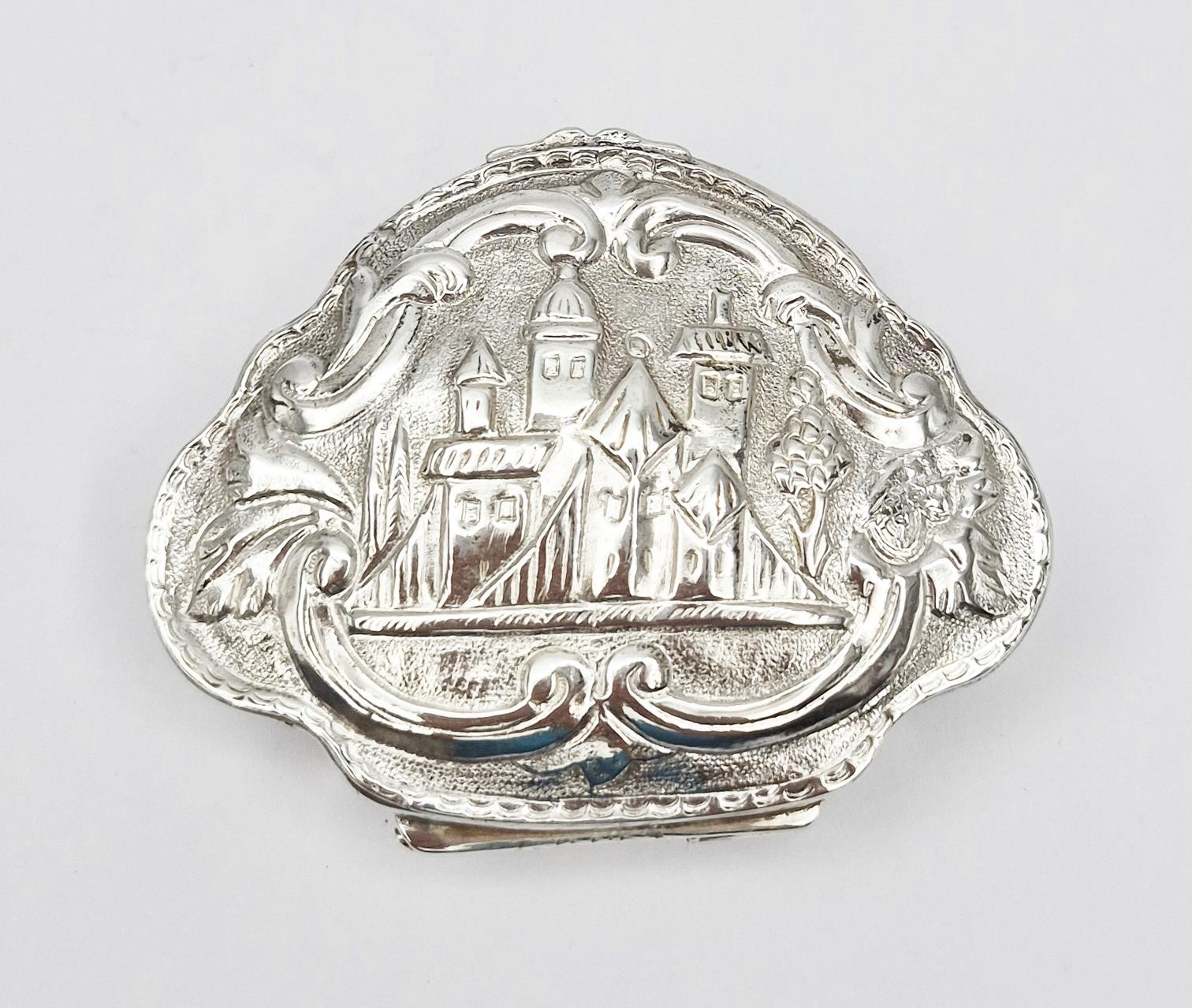 FINE 19TH CENTURY OTTOMAN TURKISH SOLID SILVER SNUFF BOX - TUGHRA MARKS