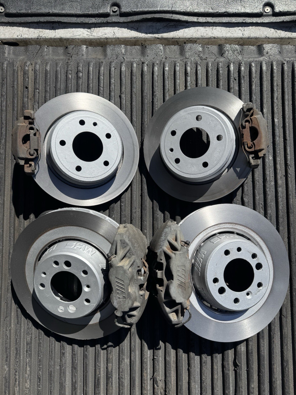 RARE OEM BMW E34 M5 / EURO NÜRBURGRING BIG BRAKE SETUP – ATE 4-PISTON – 850 CSi