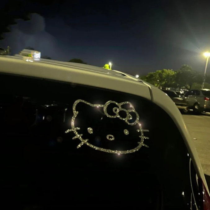 Fashion Car Sticker ultra bling cat extra shiny Fashion Car Sticker ultra bling cat extra shiny