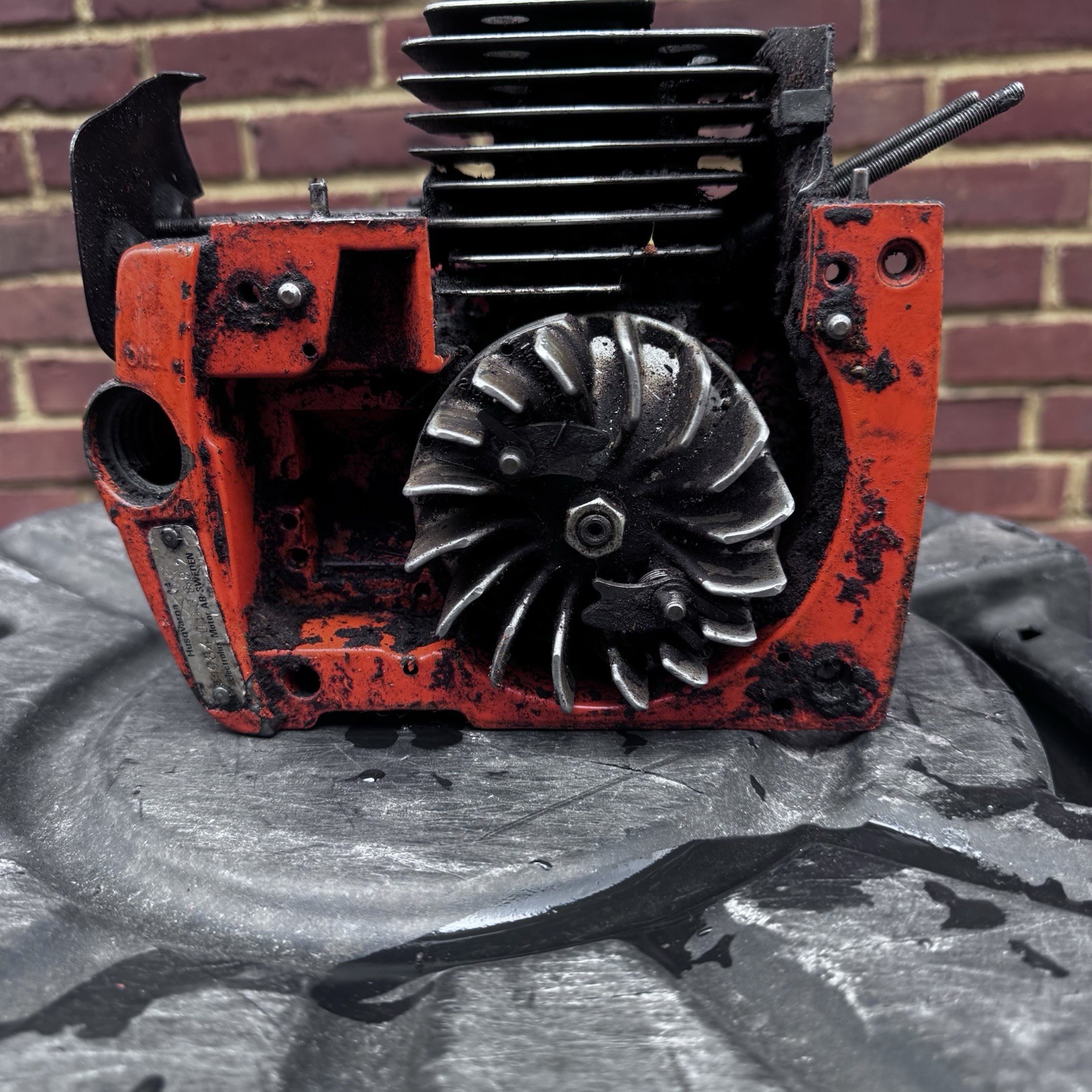 Husqvarna 44 Vintage 1984 Chainsaw Engine Cylinder Flywheel Clutch OEM Parts