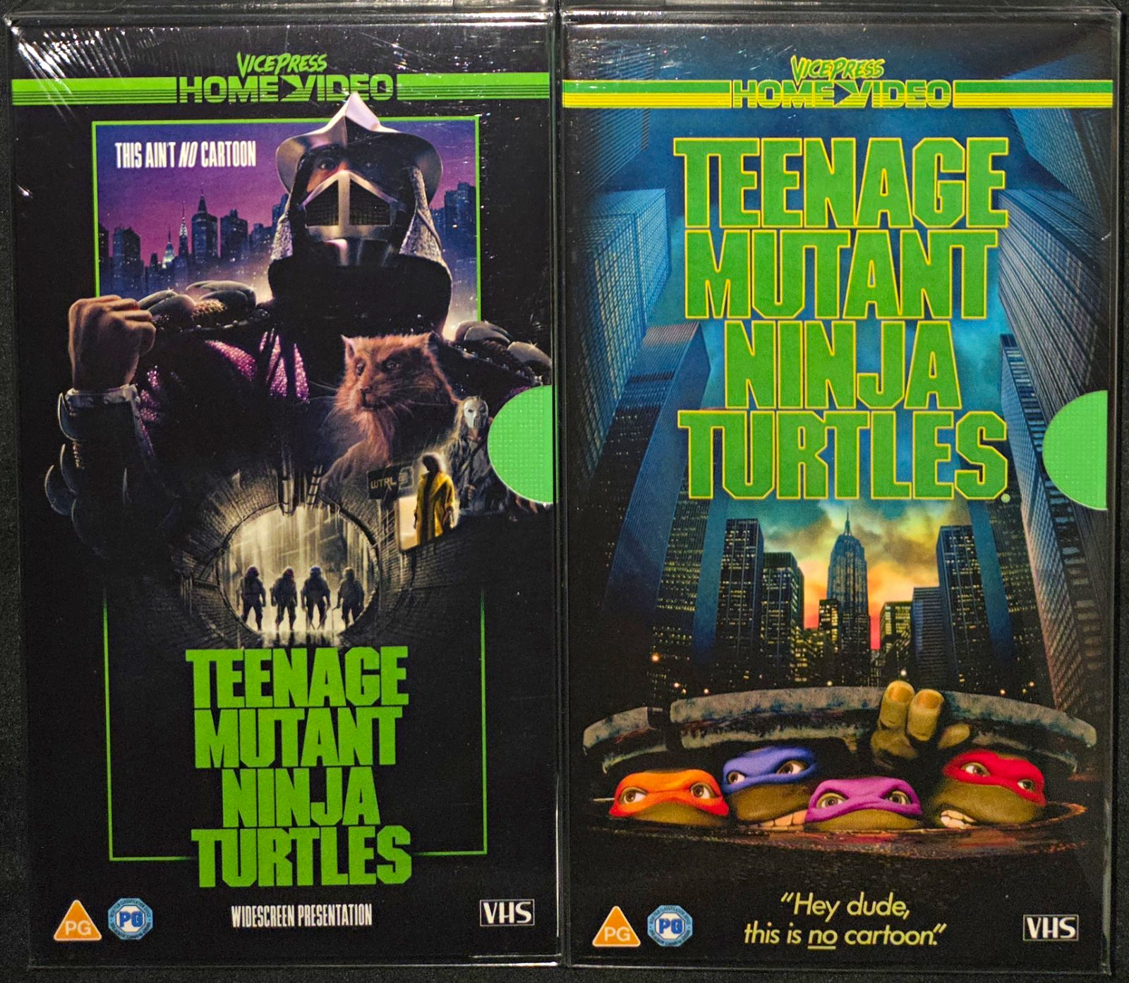 TMNT 1990 VHS Vice Press Set #18 & #19 /400 Factory Sealed 35th Anniversary MINT