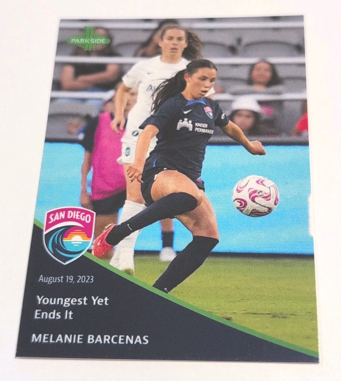 2023 Parkside NWSL Pronto Soccer Melanie Barcenas Rookie RC /417 #90 Phenom 2023 Parkside NWSL Pronto Soccer Melanie Barcenas Rookie RC /417 #90 Phenom