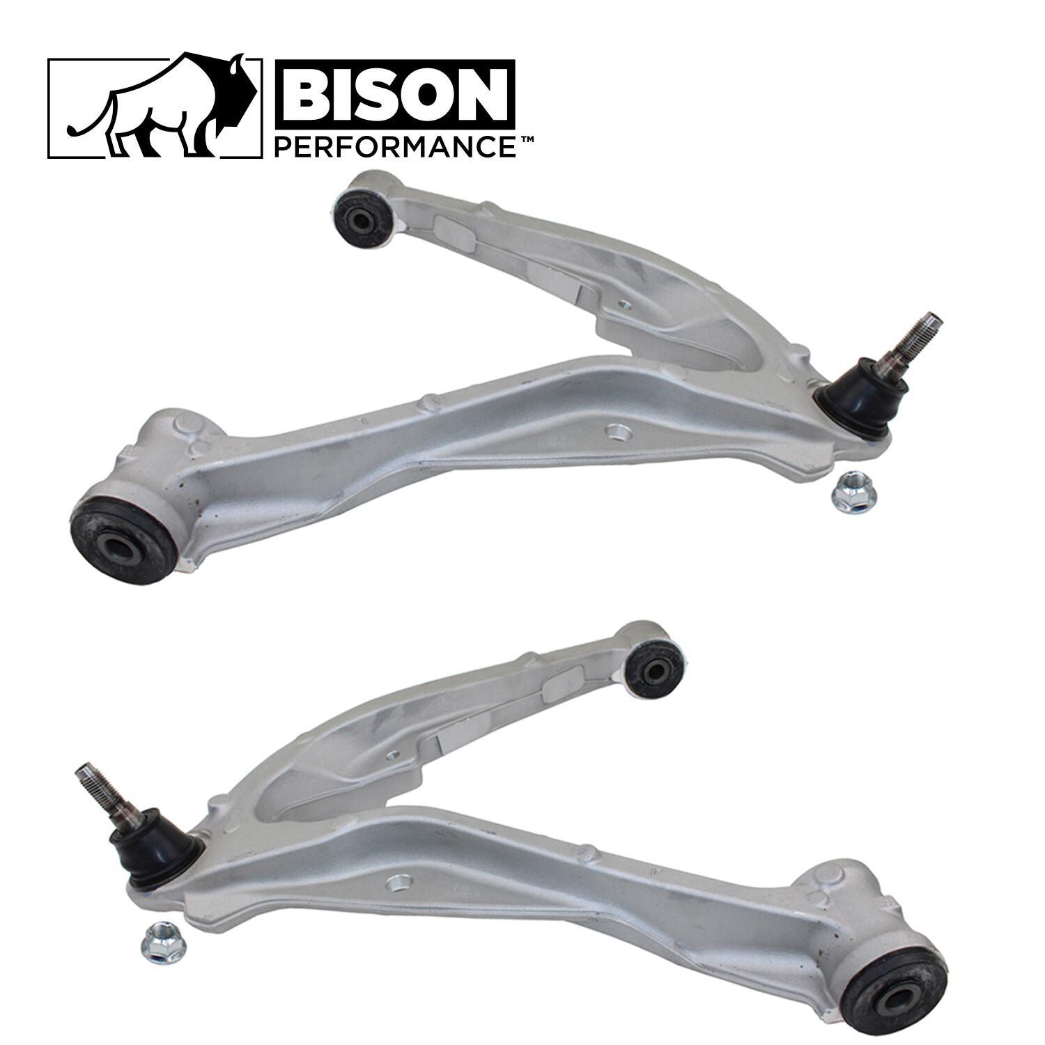 Bison Performance 2pc Set Front LH RH Lower Control Arm For Caddy Chevy GMC