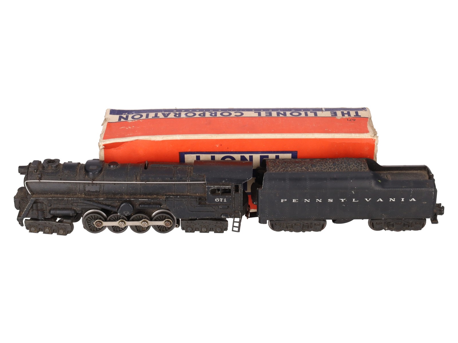 Lionel 671 Vintage O 6-8-6 Diecast Steam Turbine Locomotive with 2671W Tender