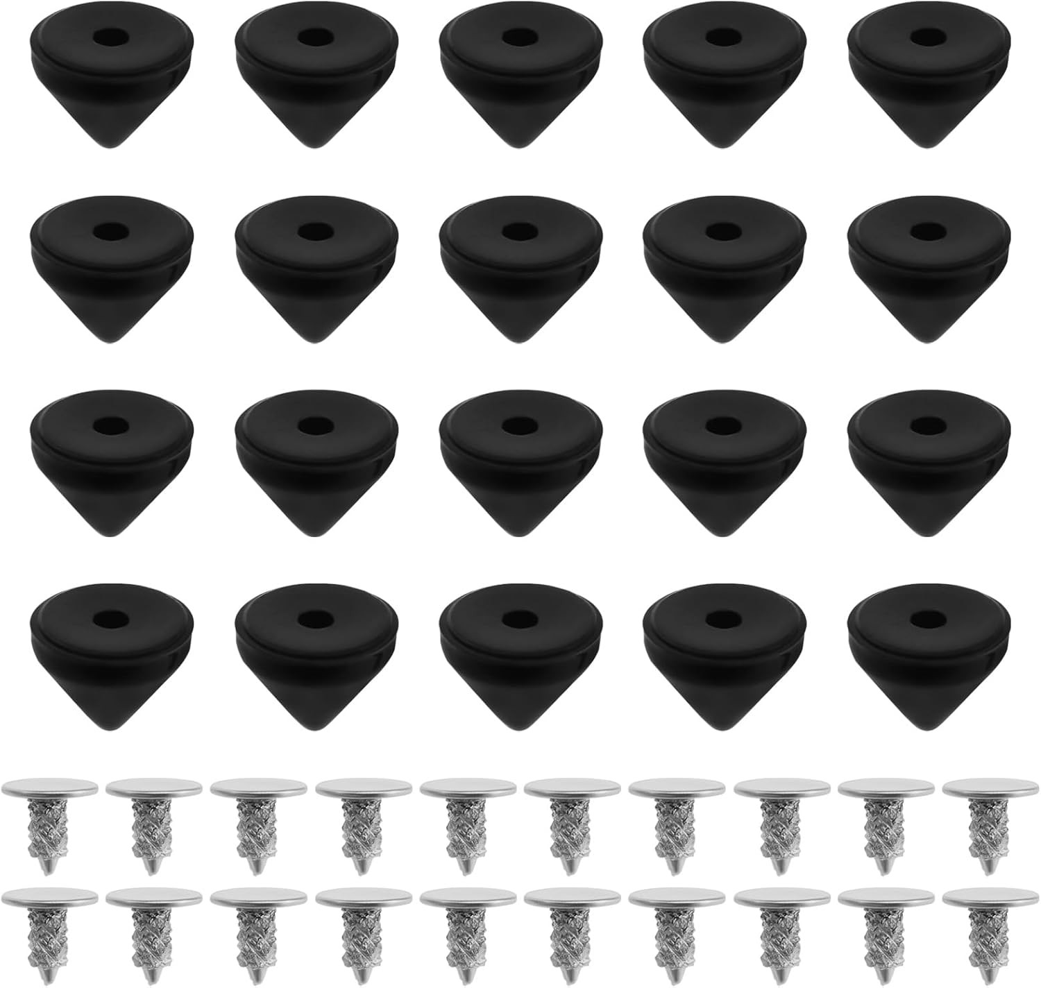 20 Sets 6Mm Black Spare Studs Screws Compatible with Christian Louboutin DIY ... 20 Sets 6Mm Black Spare Studs Screws Compatible with Christian Louboutin DIY ...