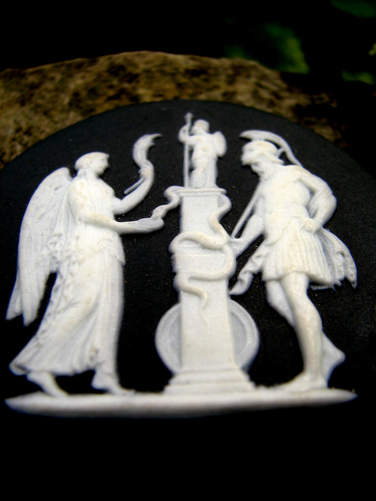 WEDGWOOD XRARE 18/19 CENTURY BLACK DIP ROUND MEDALLION GREEK RELIEFS MUSEUM WEDGWOOD XRARE 18/19 CENTURY BLACK DIP ROUND MEDALLION GREEK RELIEFS MUSEUM