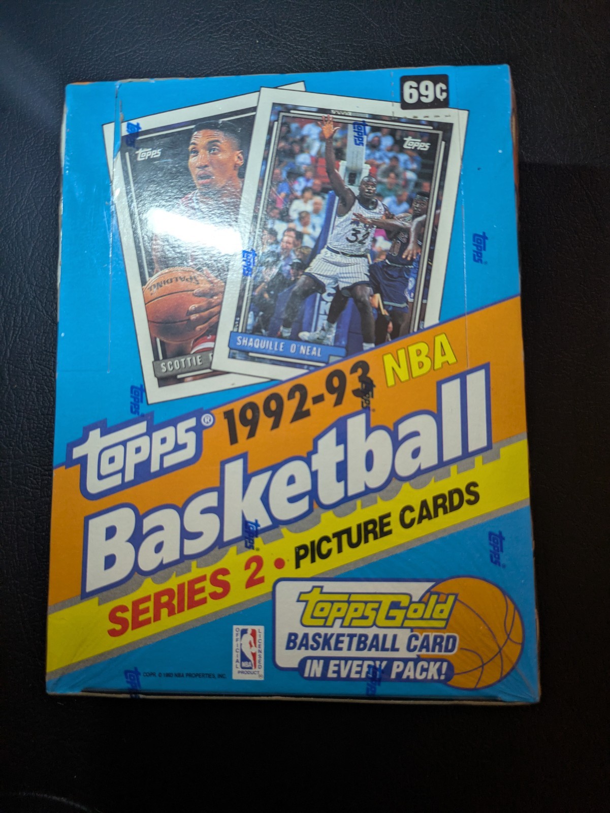 Factory Sealed 1992-93 Topps Basketball Series 2 Box Topps Gold Shaq RC BGR A