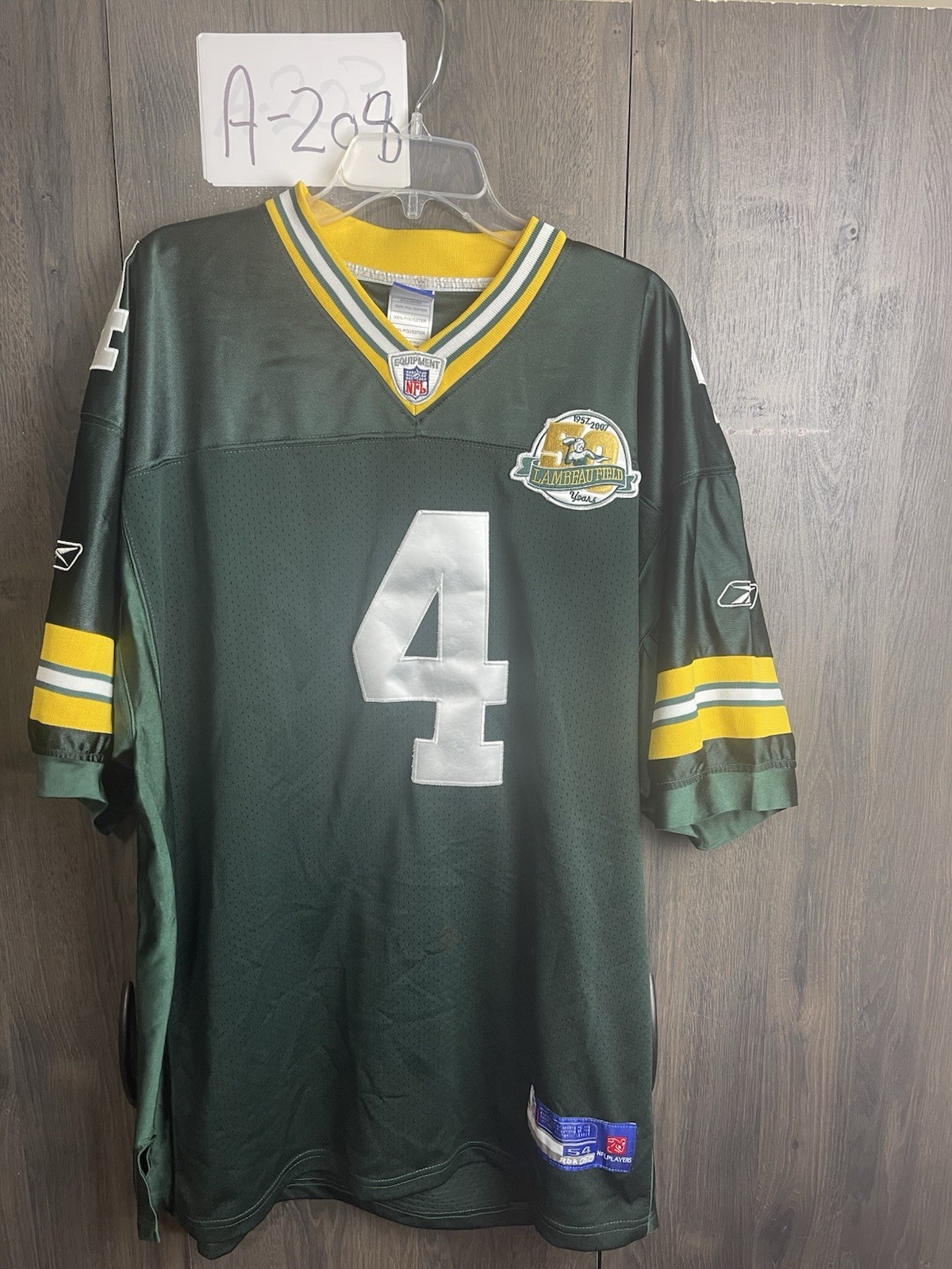 Green Bay Packers Brett Favre #Lambeau Field 50th Season Jersey 54 Stitched NFL