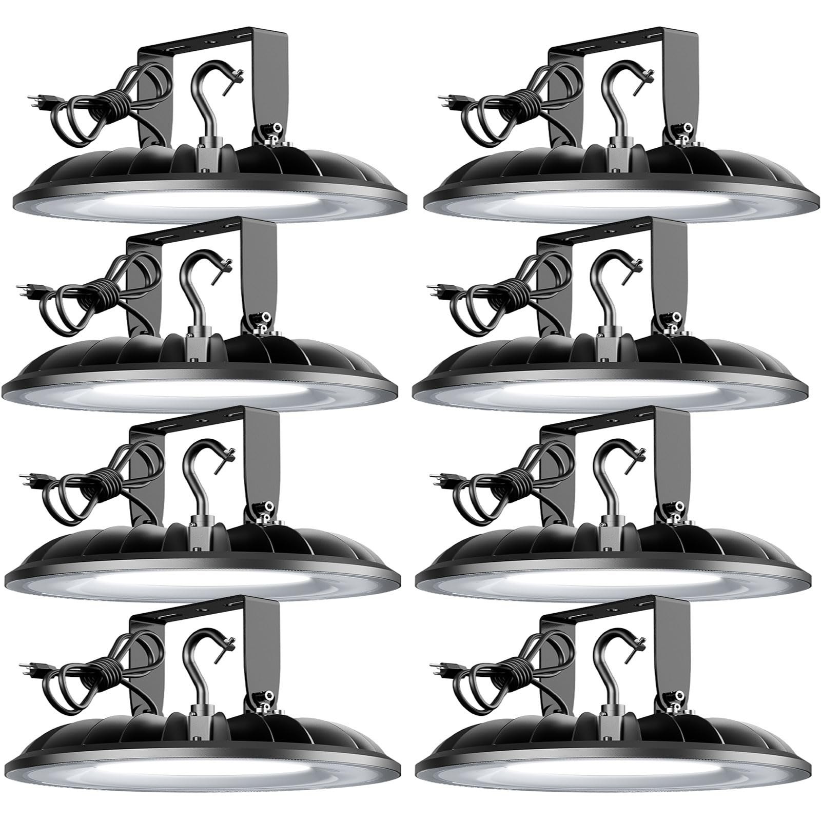 UFO LED High Bay Light 200W, 22000Lm UL Listed, with Hook and U Bracket, IP65... UFO LED High Bay Light 200W, 22000Lm UL Listed, with Hook and U Bracket, IP65...