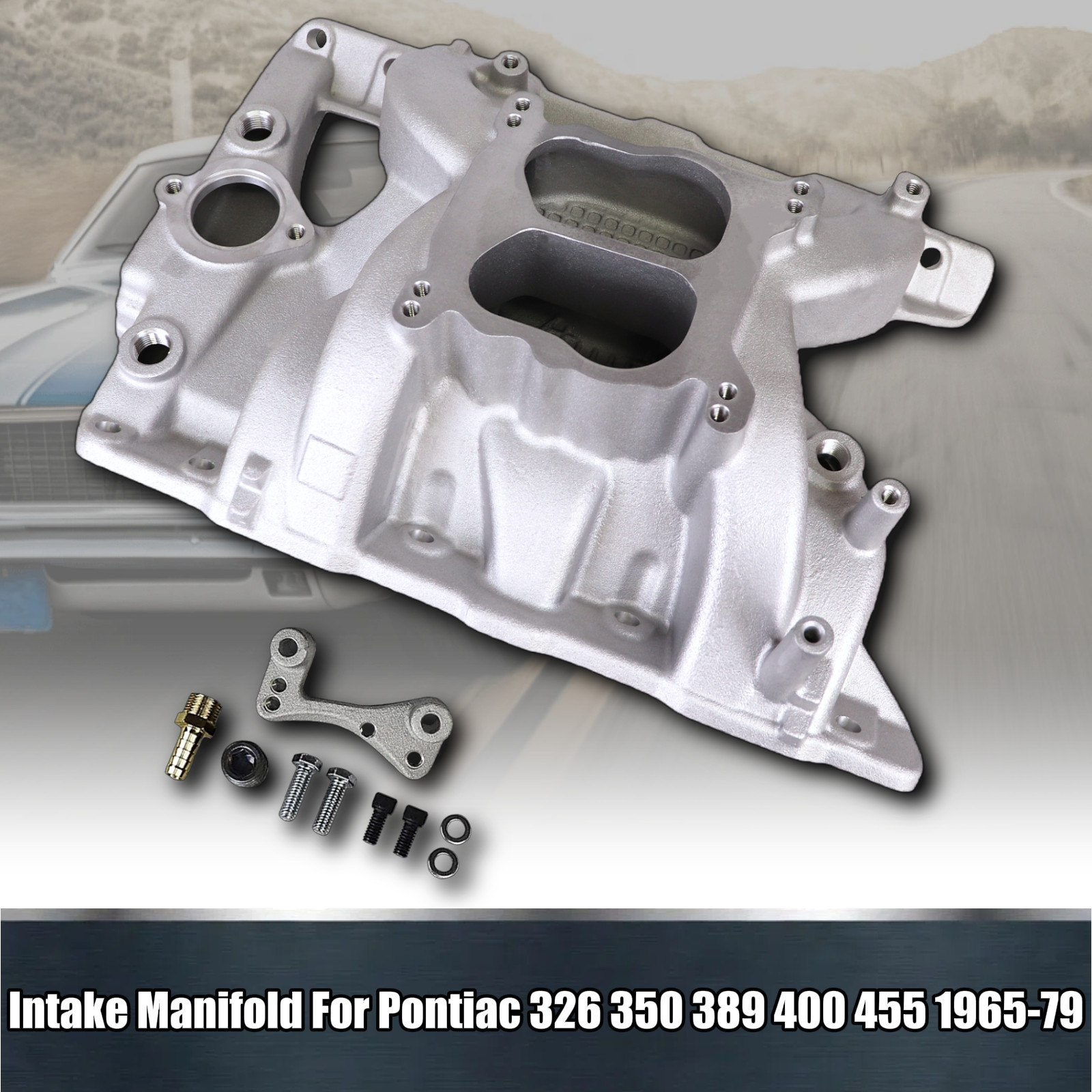 Dual Plane Intake Manifold 7156 For Pontiac 65-79 326 350 389 400 455 V8