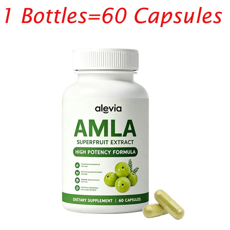 3 PCS 2026 NEW Alevia Organic Amla 1000mg Indian Gooseberry 60 Capsules 3 PCS 2026 NEW Alevia Organic Amla 1000mg Indian Gooseberry 60 Capsules
