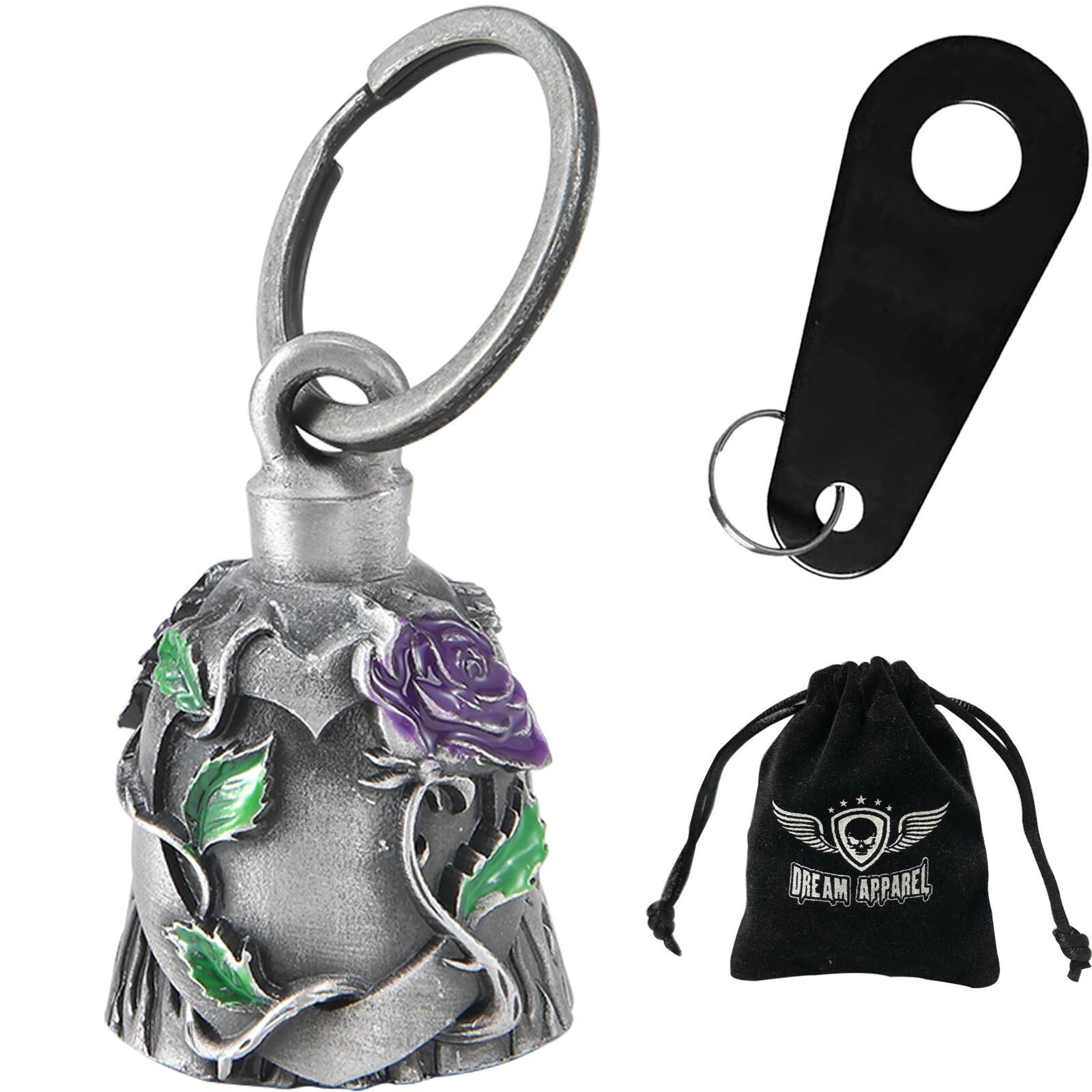 Premium Bell for motorcycle Riders Impact Guardian Biker Purple Rose Bell Hanger Premium Bell for motorcycle Riders Impact Guardian Biker Purple Rose Bell Hanger