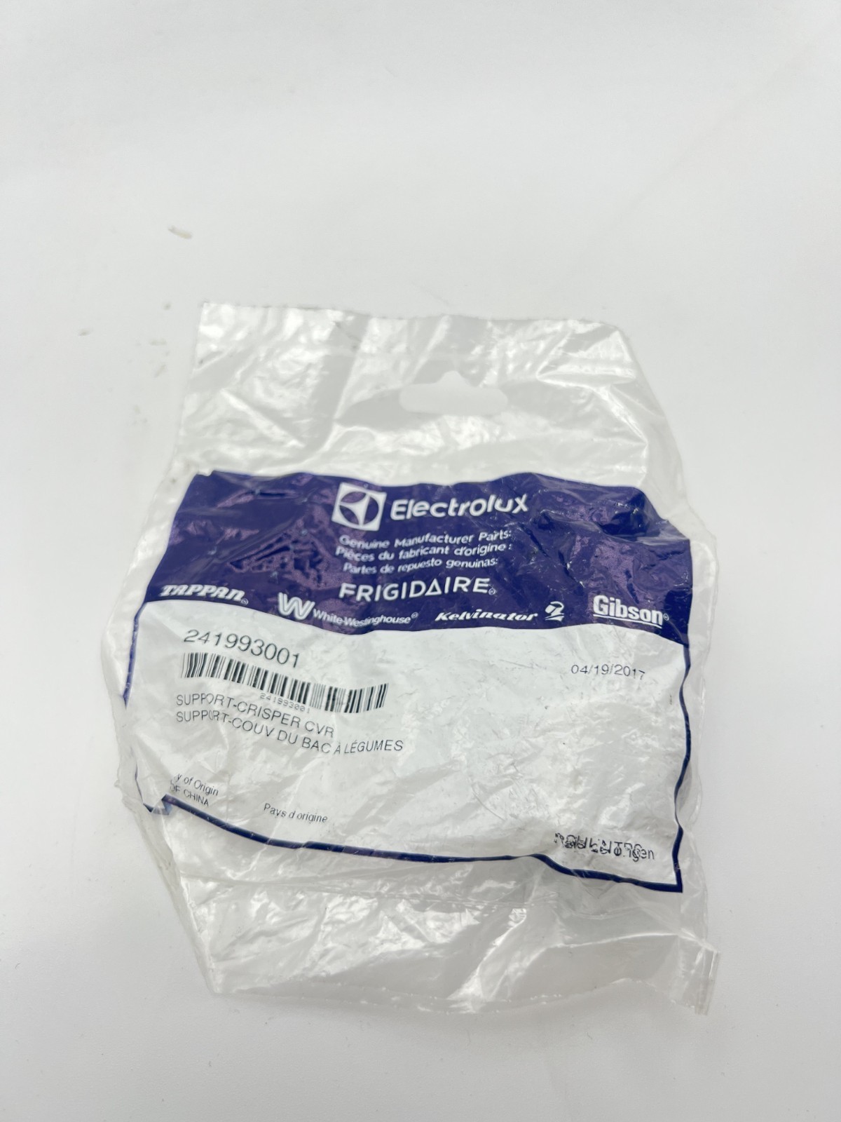 Frigidaire Refrigerator Support Cover Crisper #241993001 *BRAND NEW OEM* Frigidaire Refrigerator Support Cover Crisper #241993001 *BRAND NEW OEM*