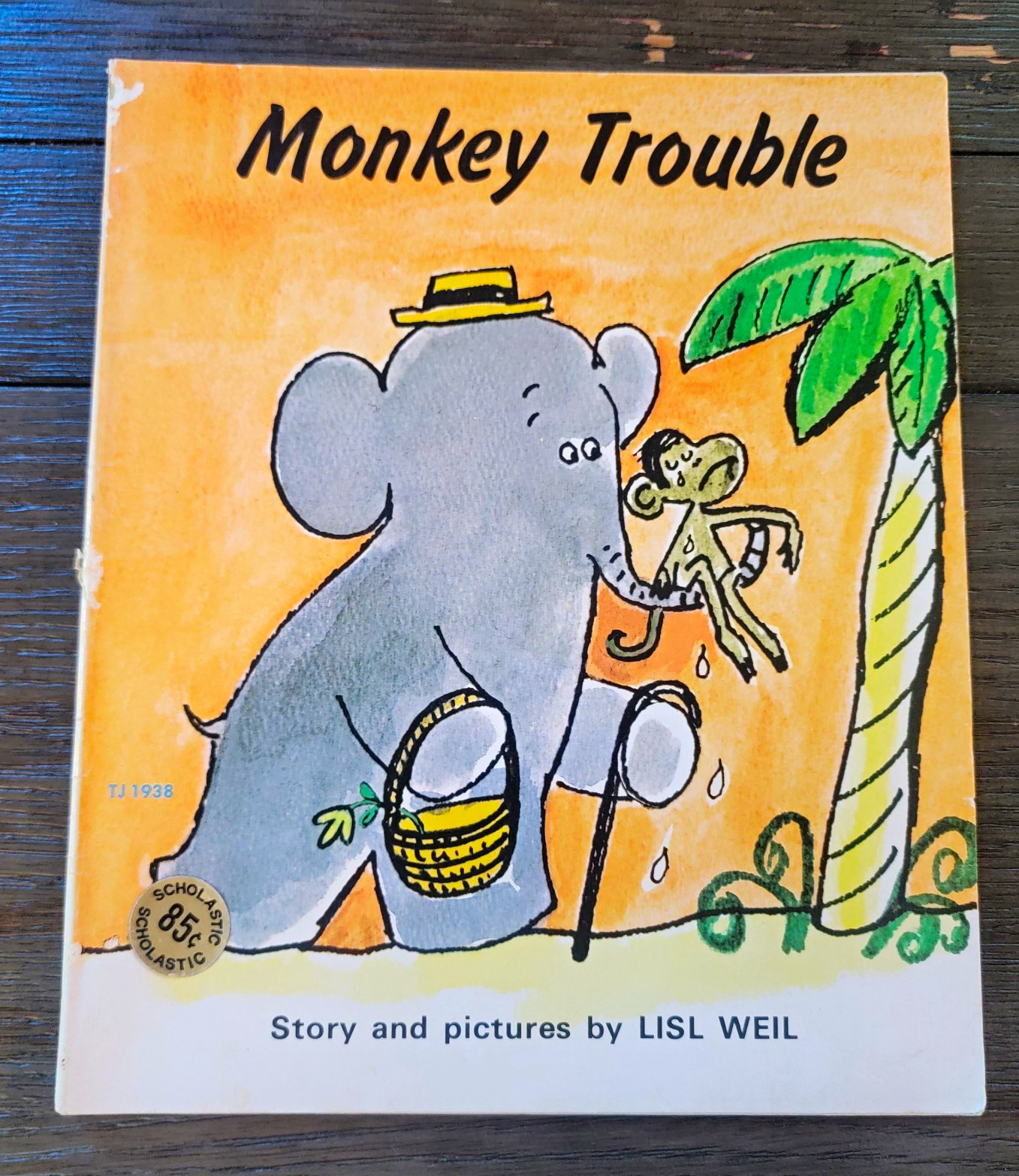 Vintage 1971 Scholastic Monkey Trouble by Lisl Weil Vintage 1971 Scholastic Monkey Trouble by Lisl Weil