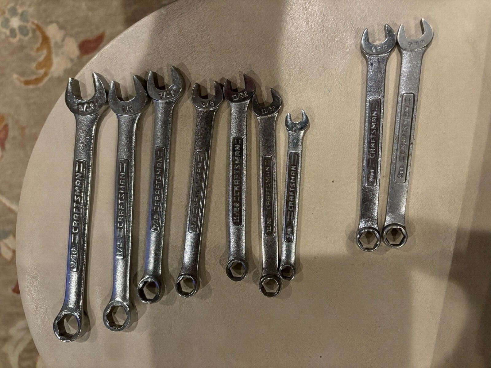 Craftsman brand pre-owned 6-Point Combination wrenches Craftsman brand pre-owned 6-Point Combination wrenches