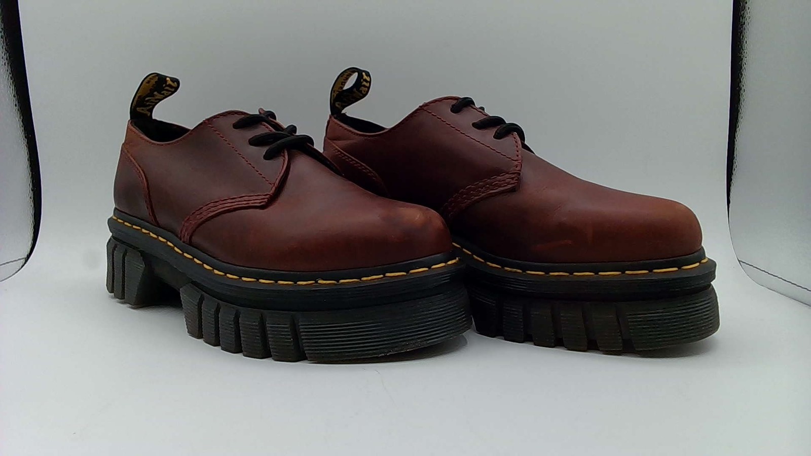 Dr Martens Shoes Cherry Brown Leather Audrick Platform Womens 8 US 6UK Dr Martens Shoes Cherry Brown Leather Audrick Platform Womens 8 US 6UK