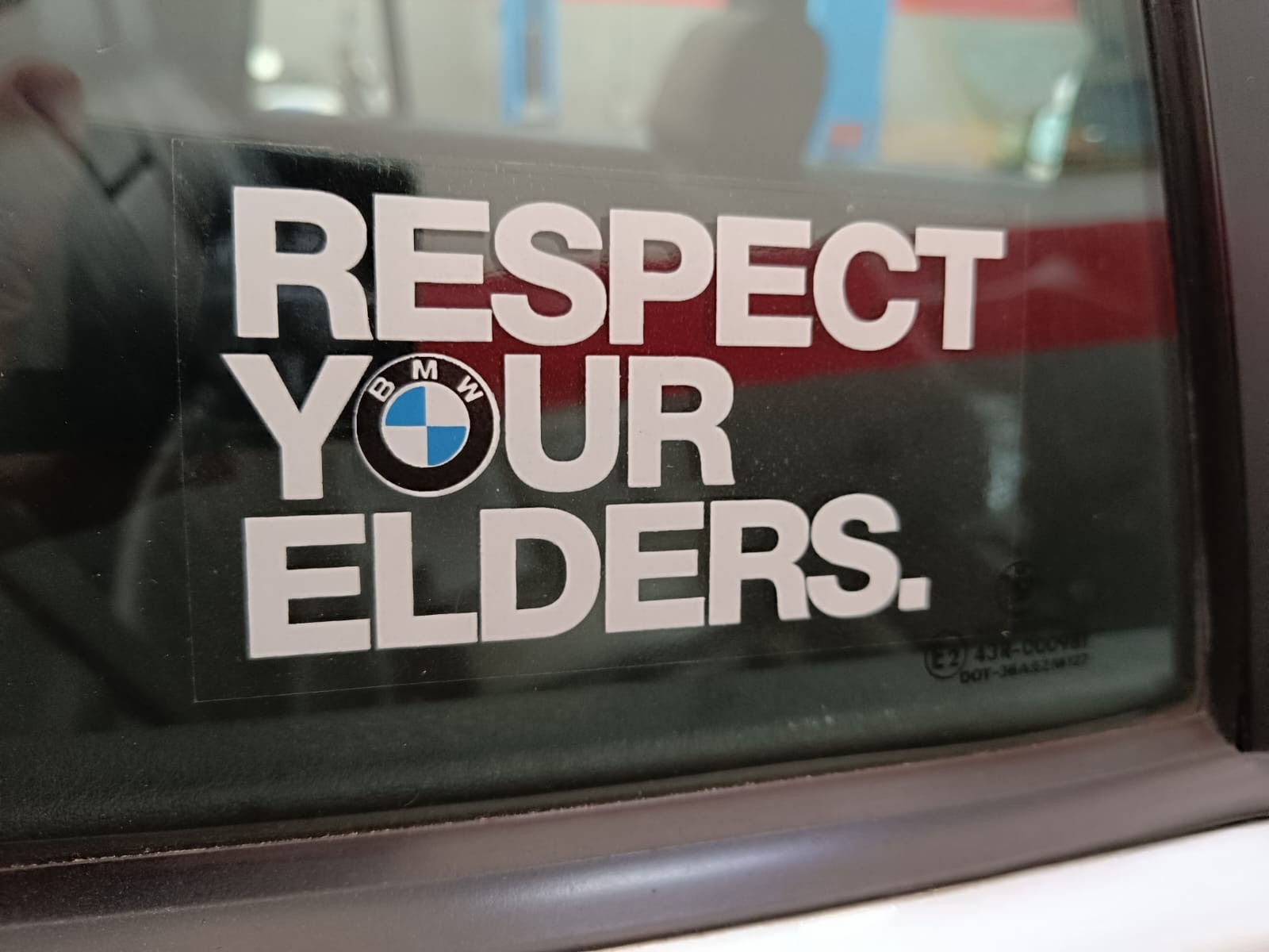 2x Sticker Respect Your Elders Decal Aufkleber for BMW