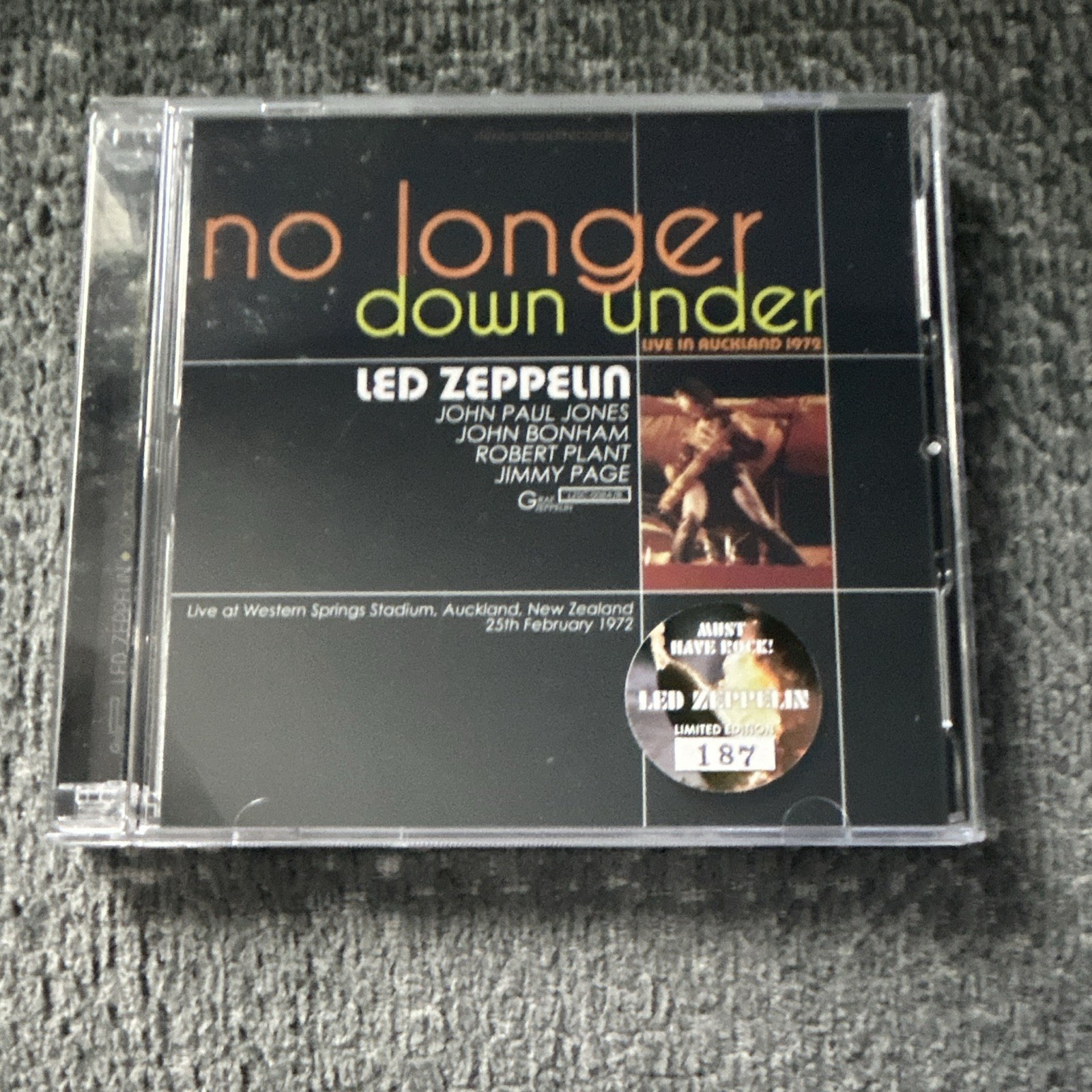 Led Zeppelin GRAF No Longer Down Under Live Auckland NZ. 2/25/72 2CD Master Led Zeppelin GRAF No Longer Down Under Live Auckland NZ. 2/25/72 2CD Master